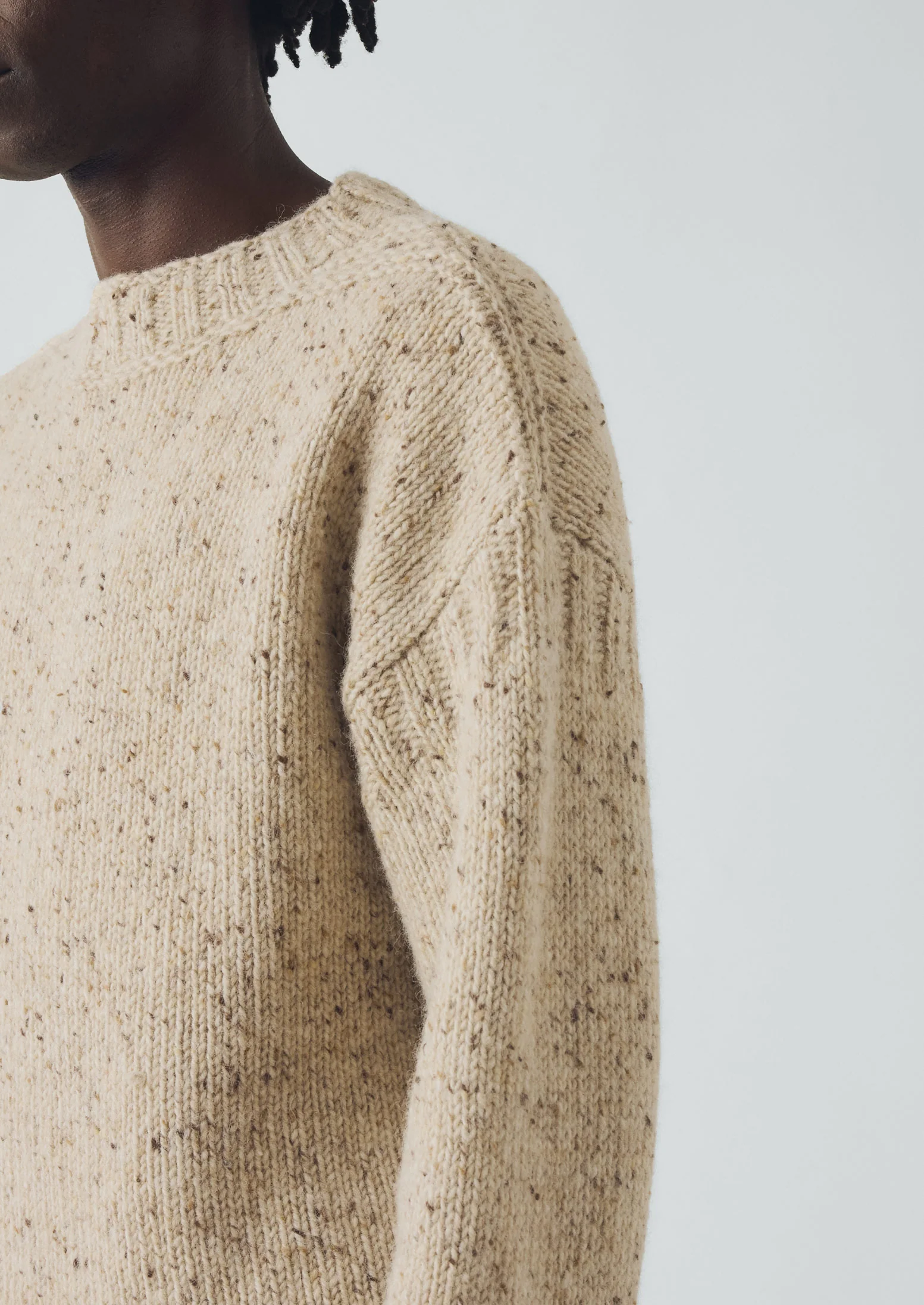 Finn Donegal Wool Sweater | Oatmeal - Image 7