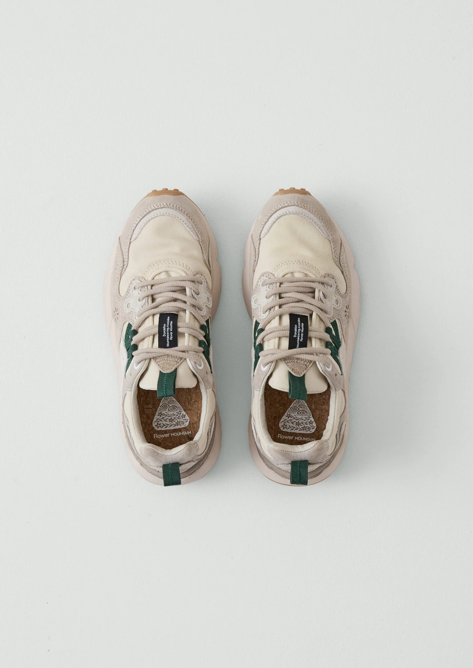 Flower Mountain Yamano Kaiso Trainers | Green/Chalk Multi - Image 3