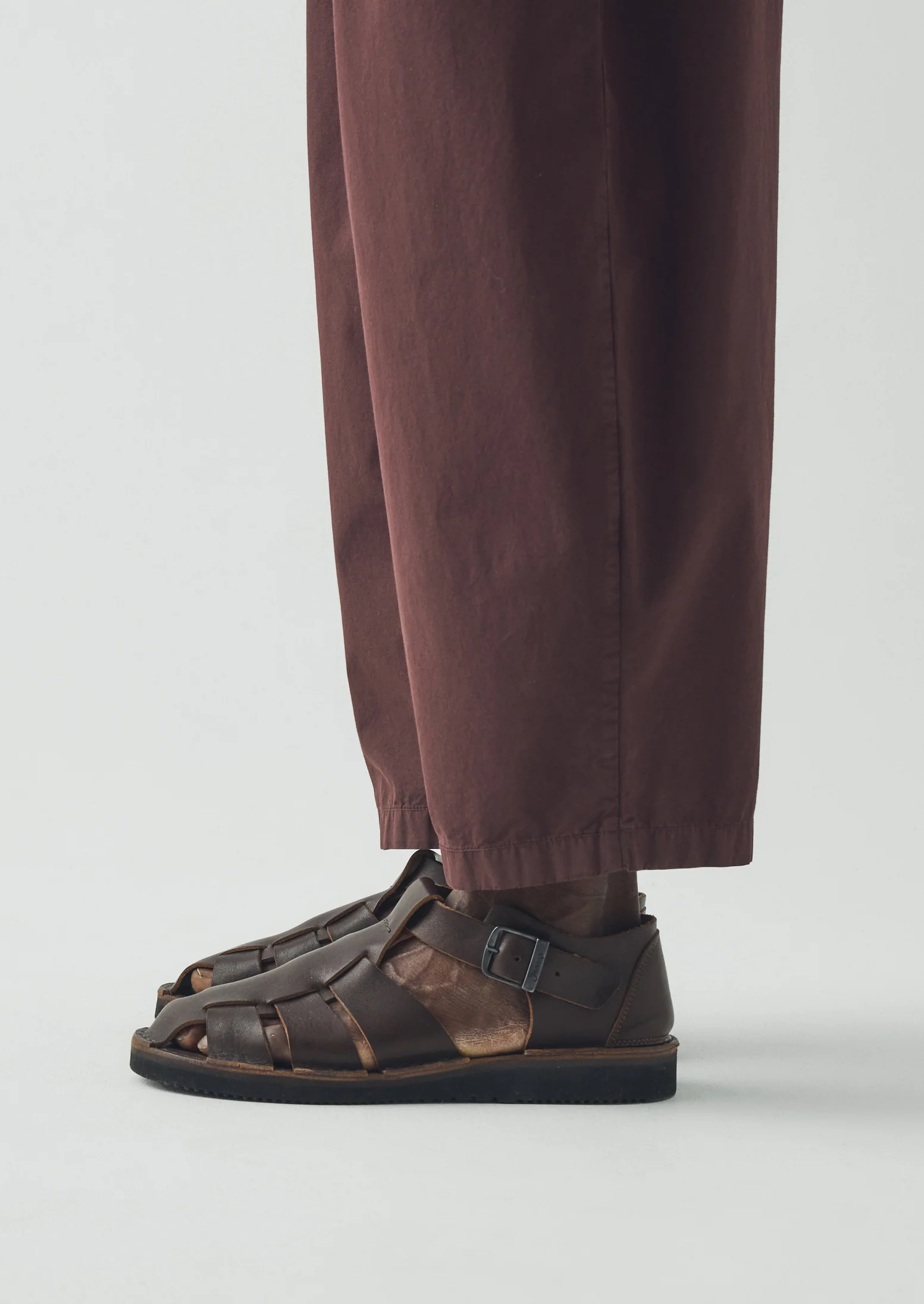 Fracap Fred Buckle Sandals | Dark Brown - Image 3