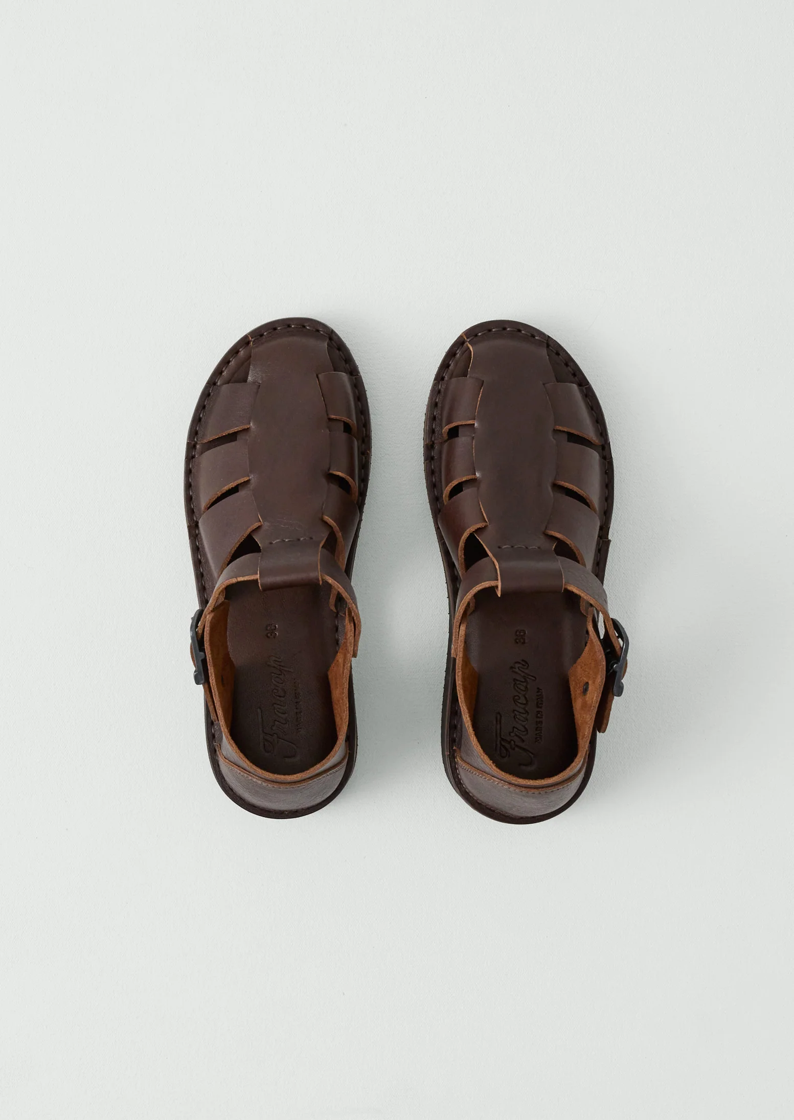 Fracap Fred Sandals | Dark Brown - Image 3