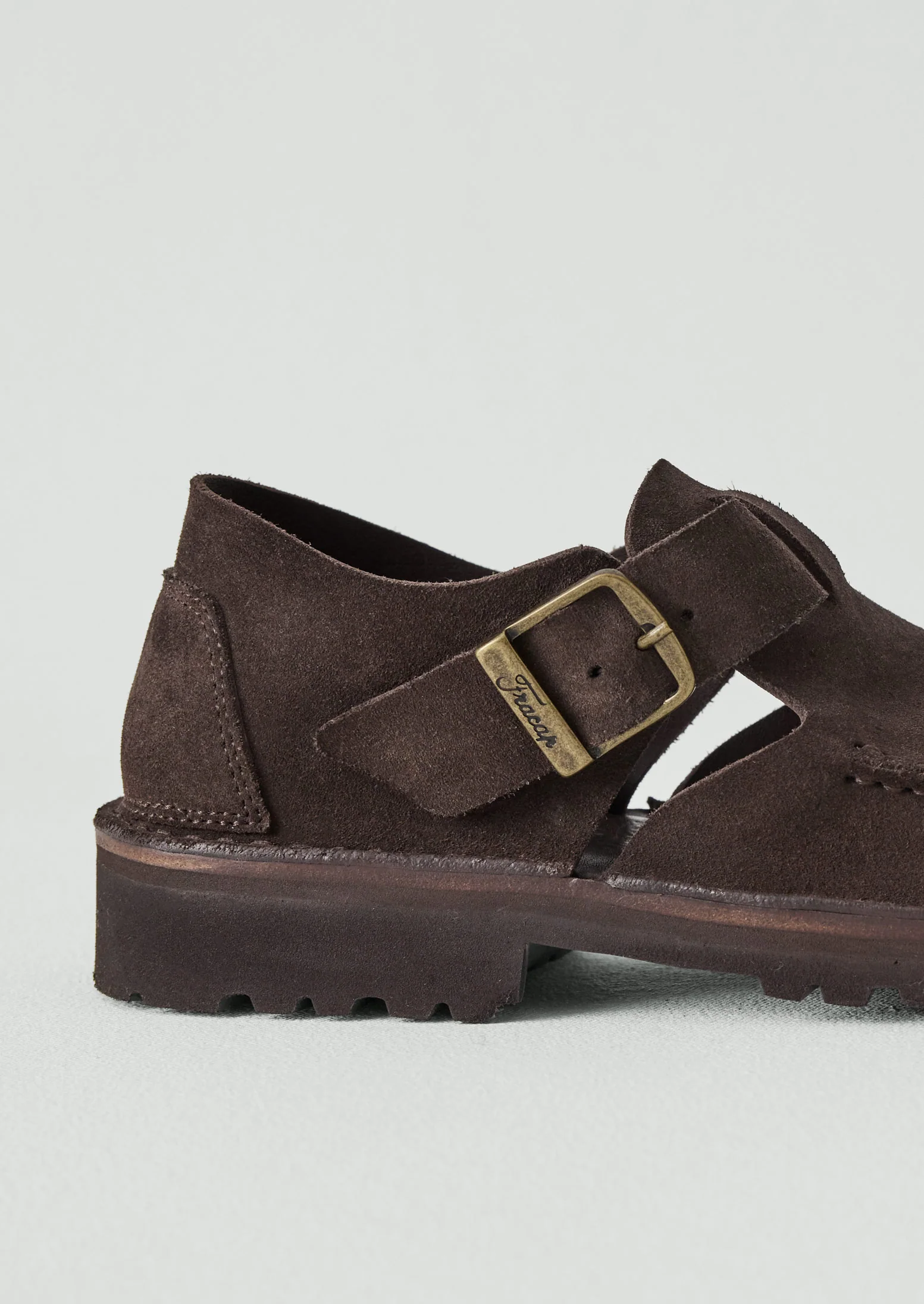 Fracap Suede Ankle Shoes | Coffee - Image 4