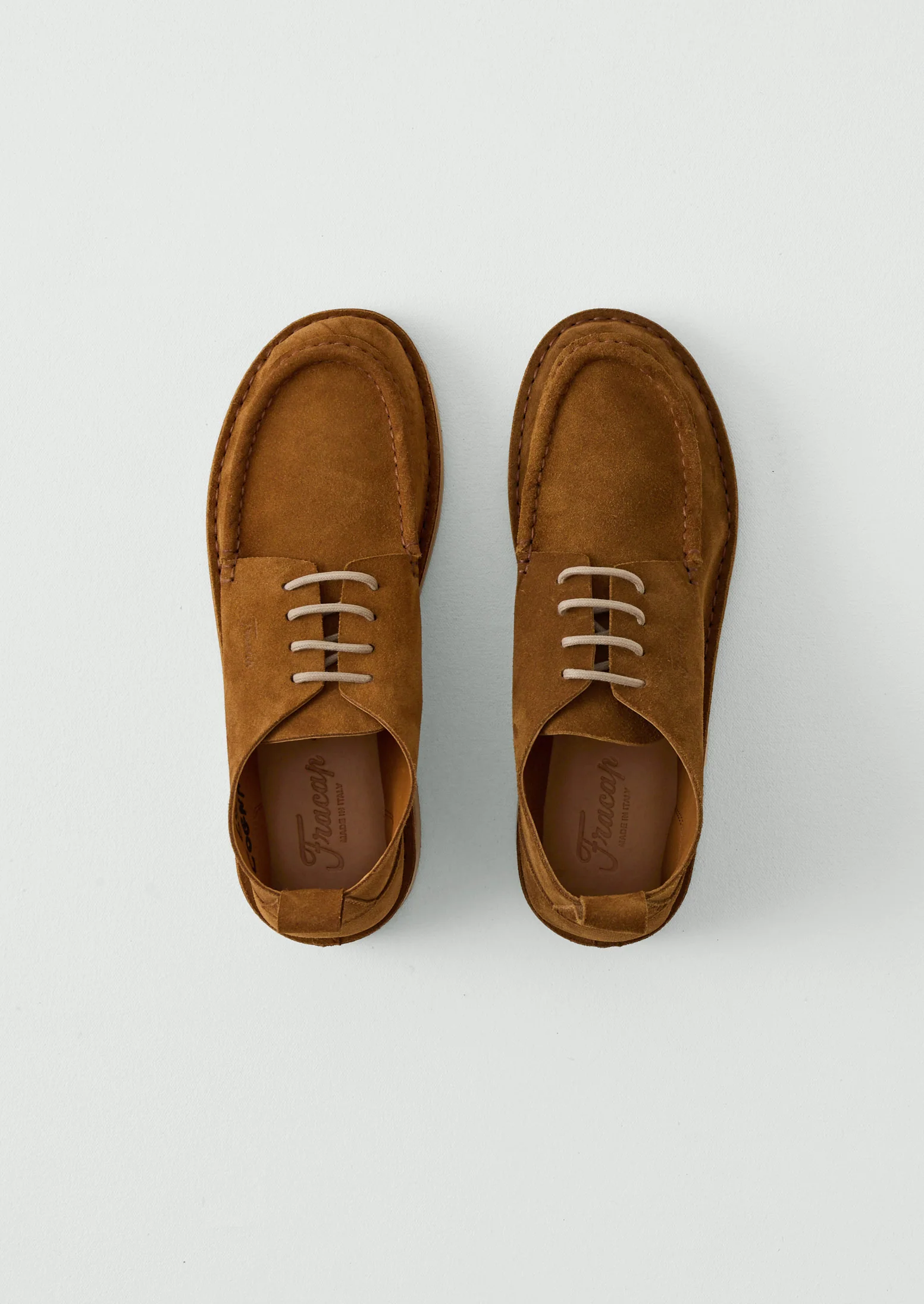 Fracap Suede Camp Shoes | Tabacco - Image 3