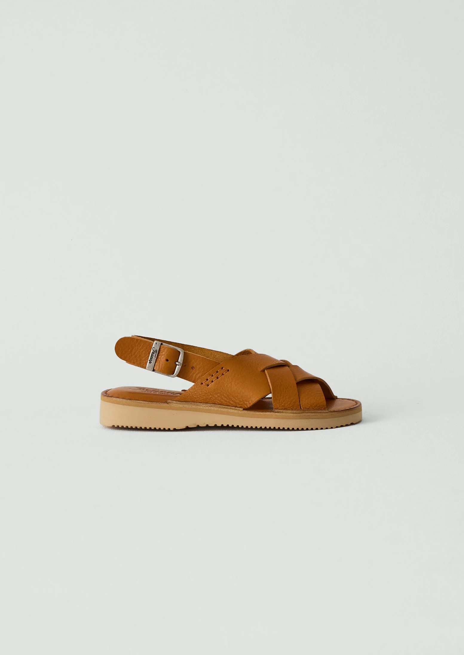 Fracap Yves Leather Sandals | Miele - Image 2