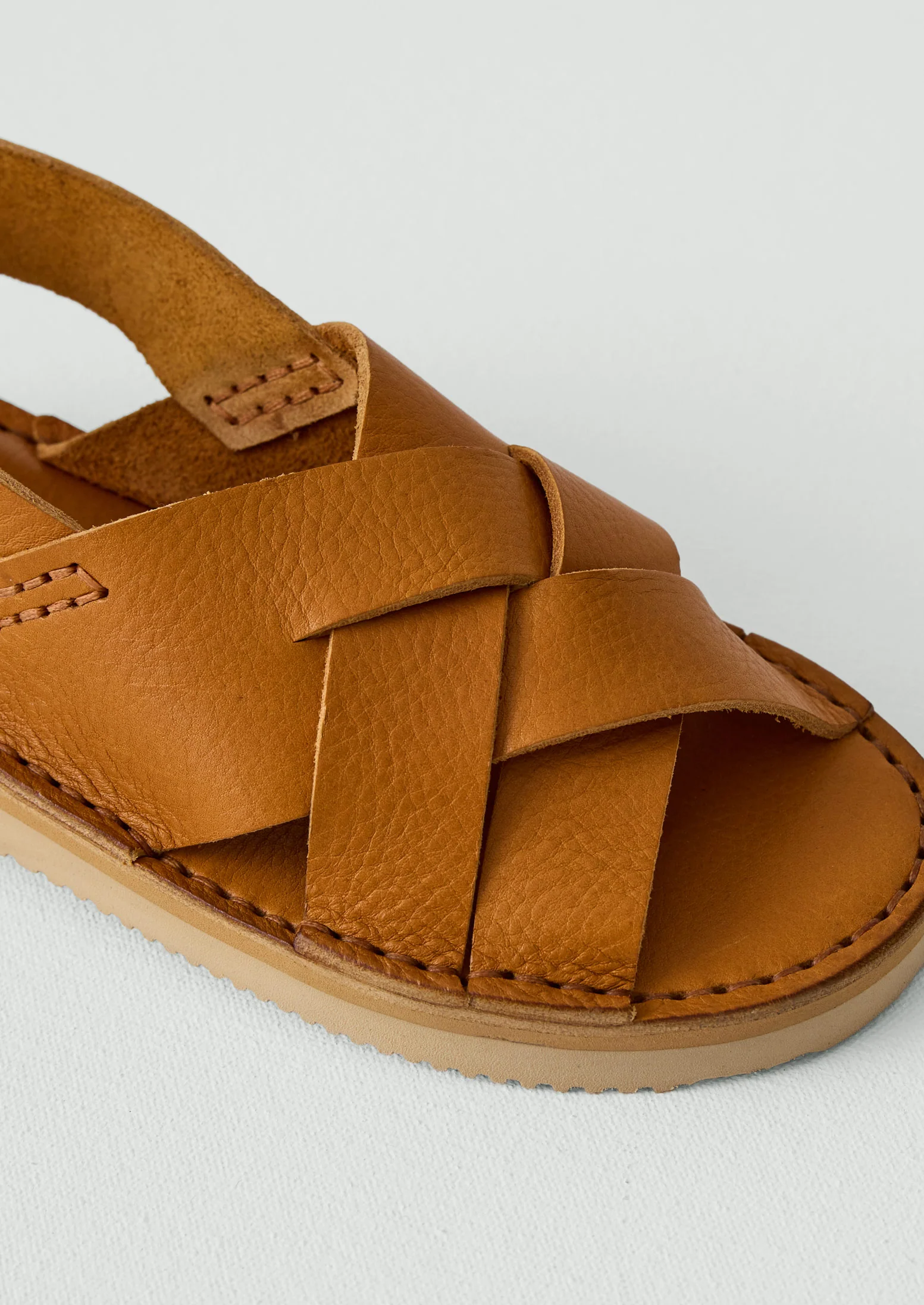 Fracap Yves Leather Sandals | Miele - Image 4