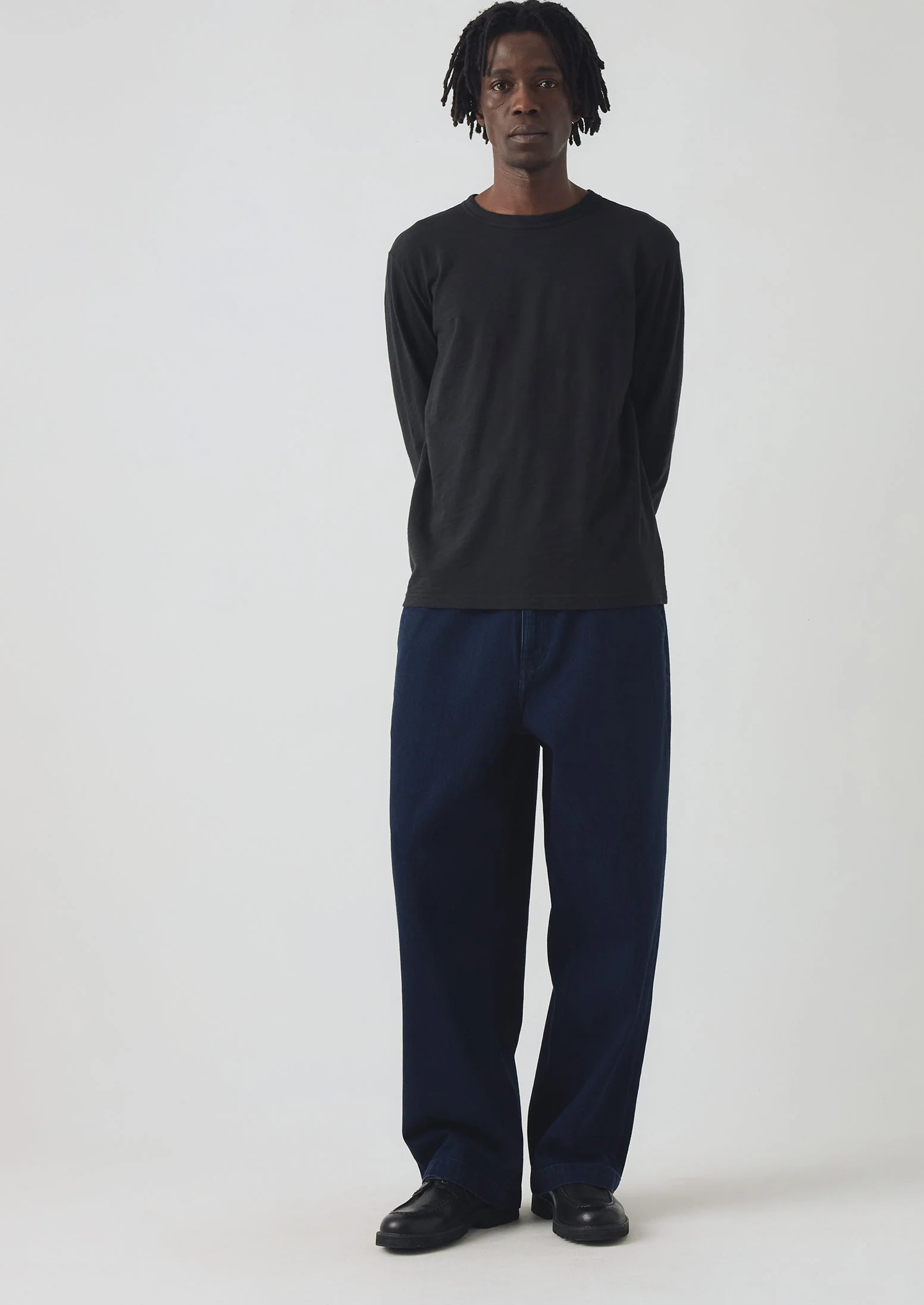 Frank Cotton Long Sleeve Tee | Carbon Black - Image 3