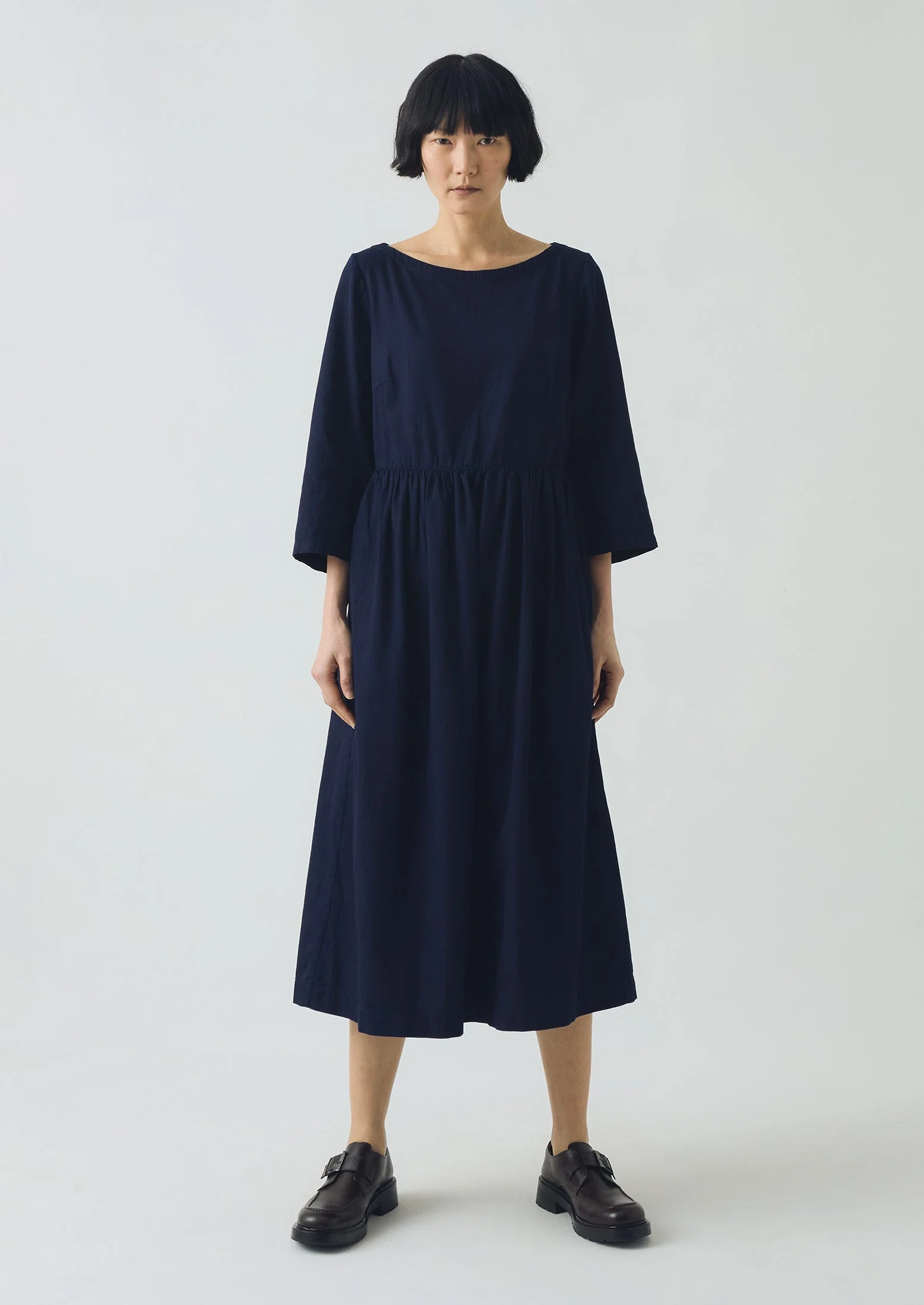 Freya Indigo Twill Dress | Indigo - Image 4