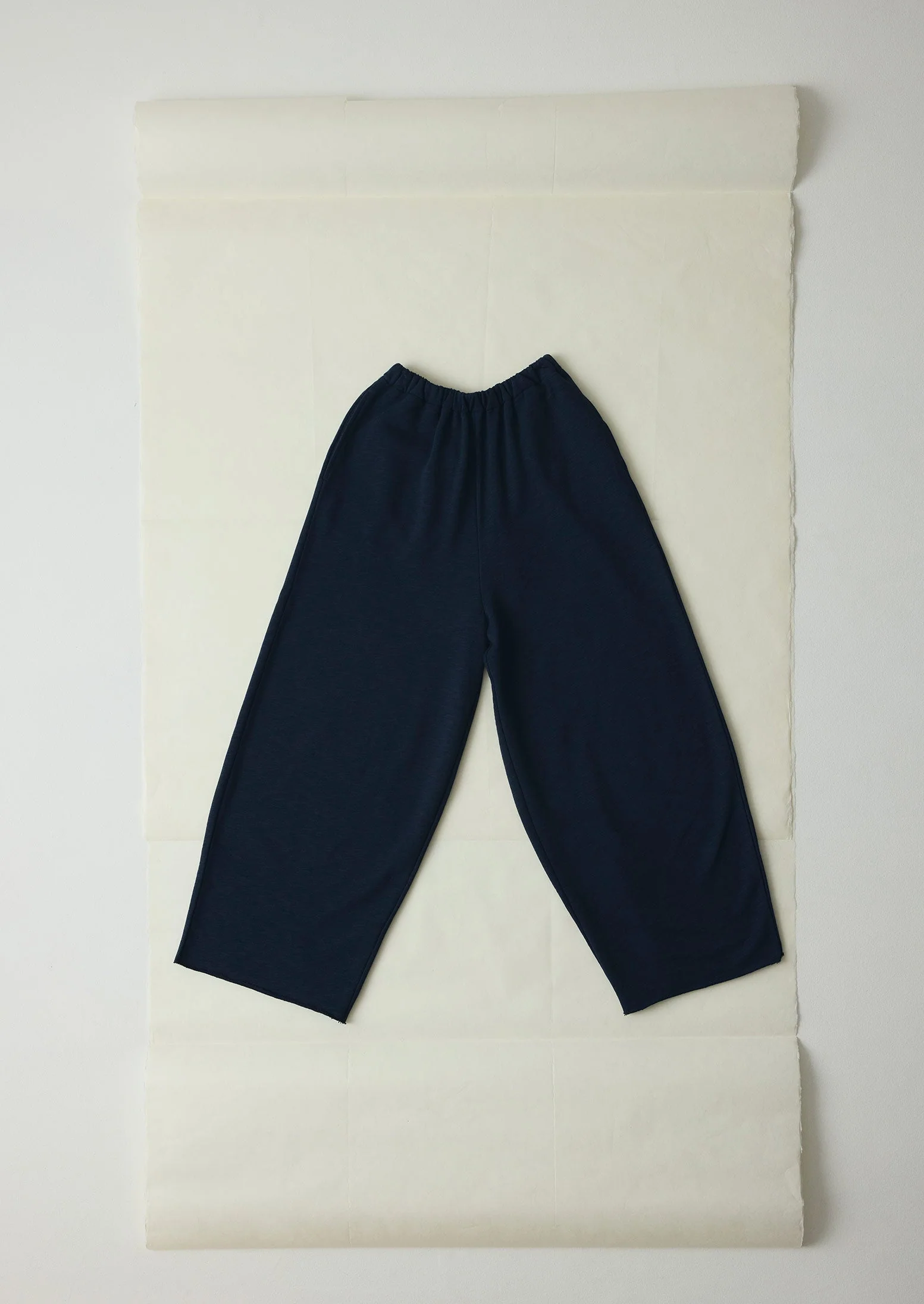 Full Length Loopback Jersey Trousers | Midnight