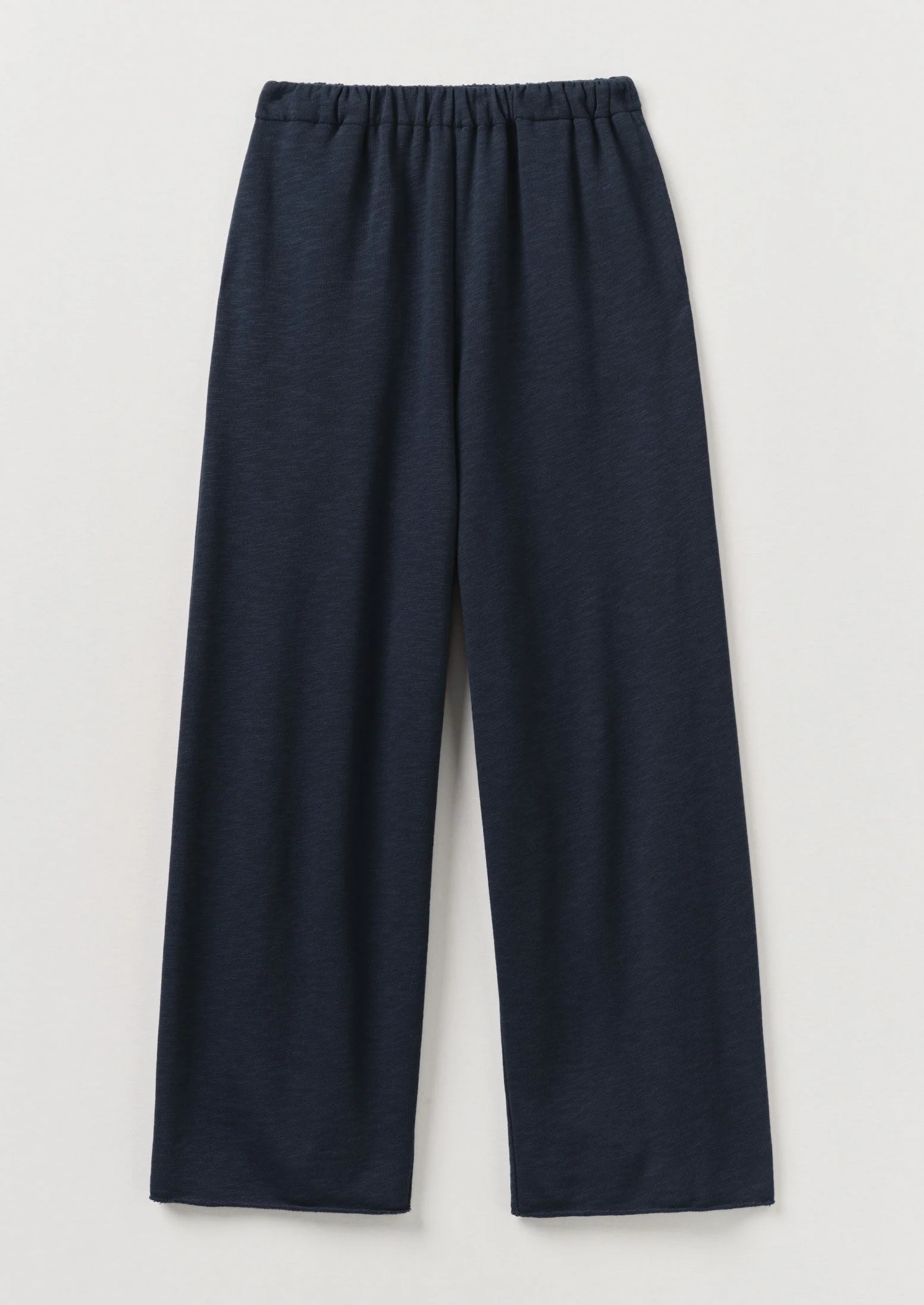 Full Length Loopback Jersey Trousers | Midnight - Image 5