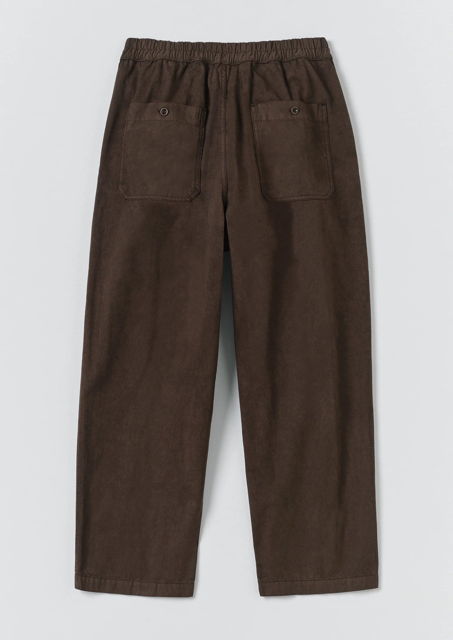 Gabriel Garment Dyed Cotton Twill Trousers | Dark Cocoa - Image 7
