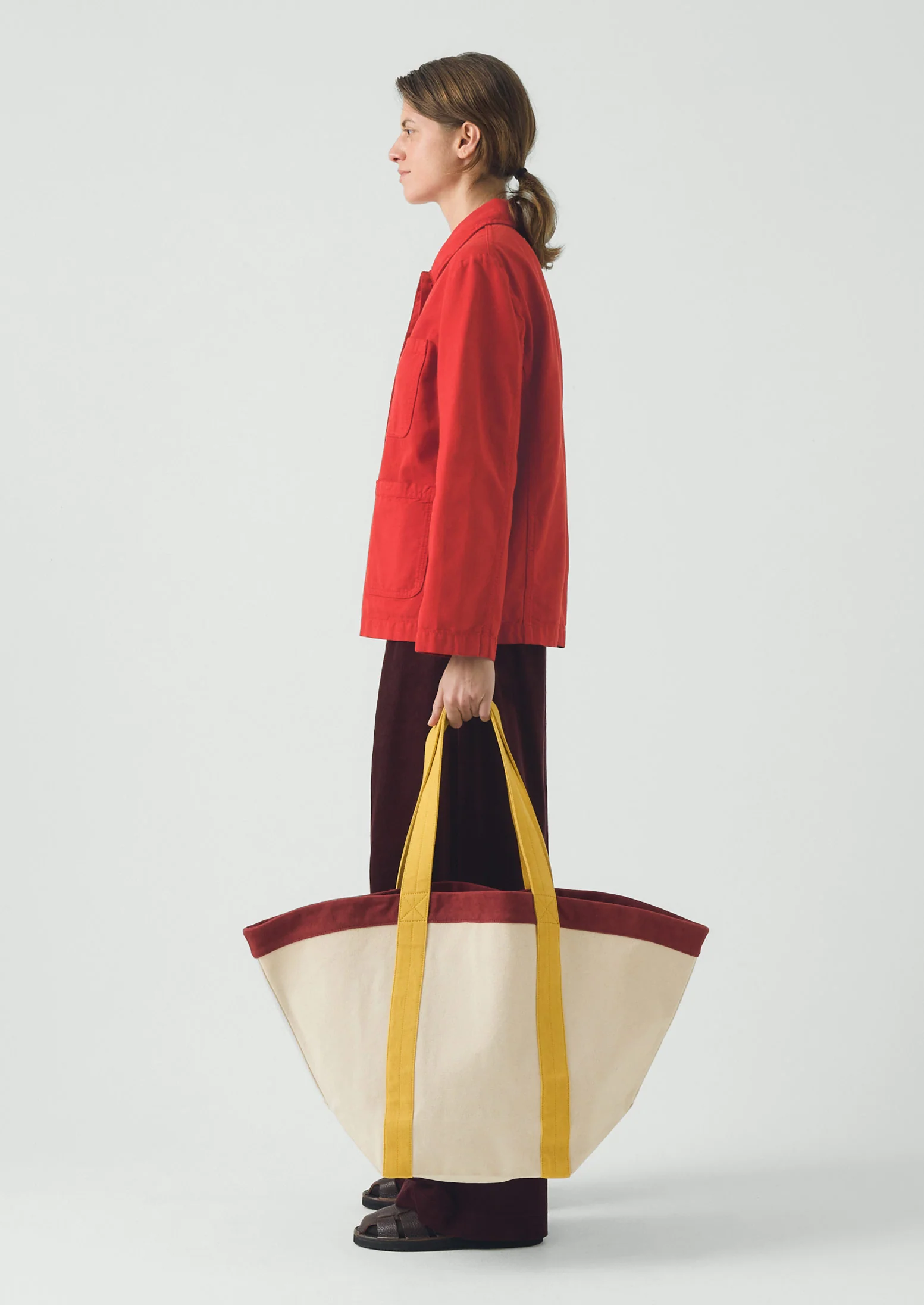 Garment Dyed Cotton Canvas Jacket | Poppy Red - Image 5
