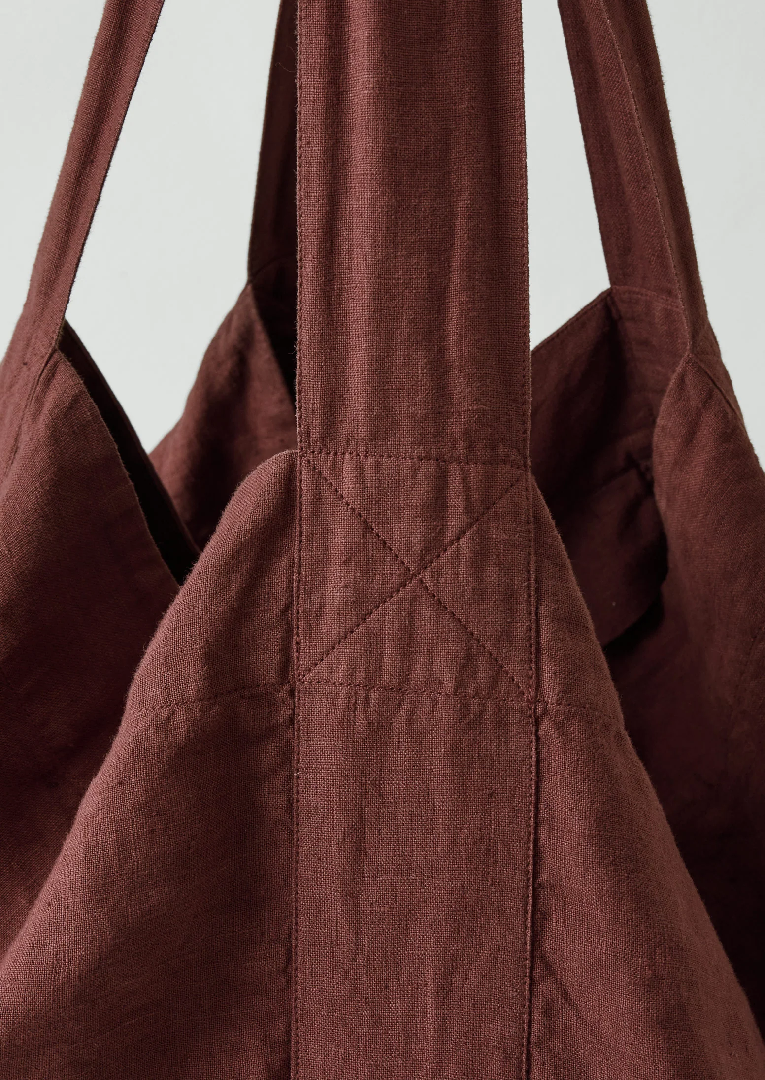 Garment Dyed Linen Bag | Fig - Image 4