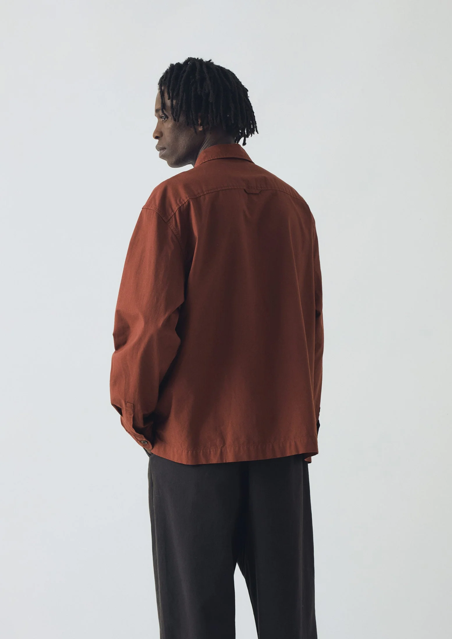 Garment Dyed Oxford Shirt | Cinnamon - Image 4