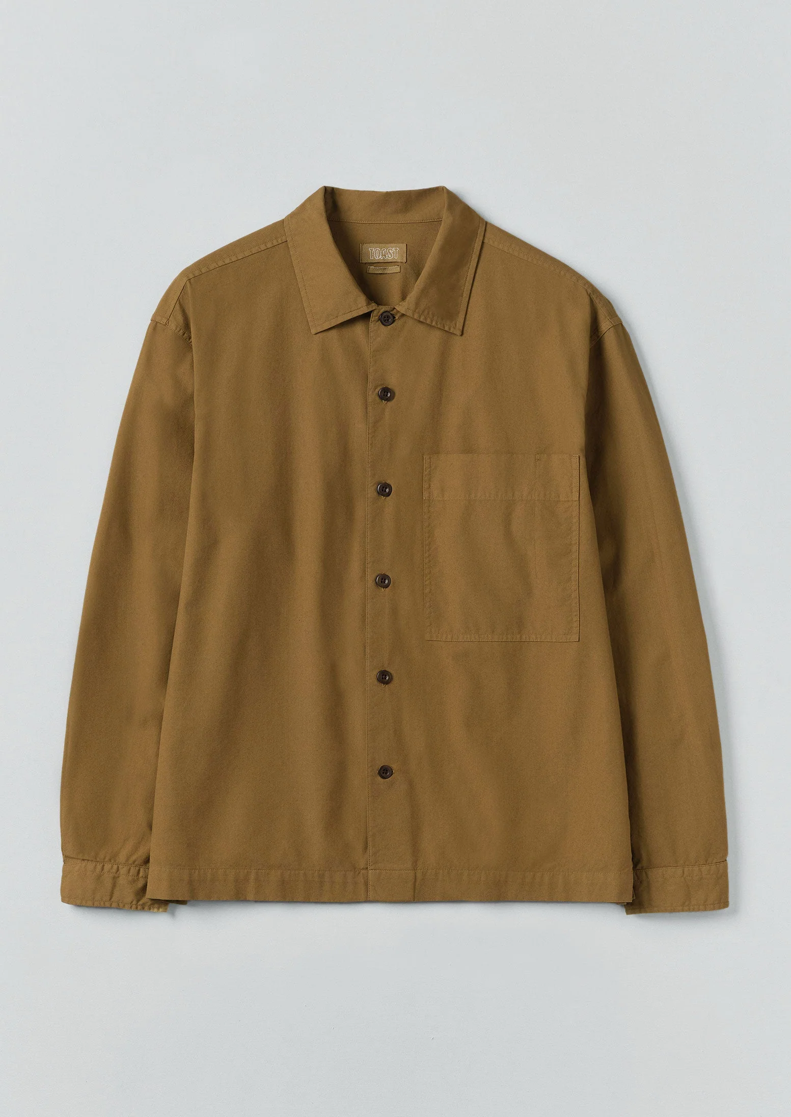 Garment Dyed Oxford Shirt | Old Gold - Image 10