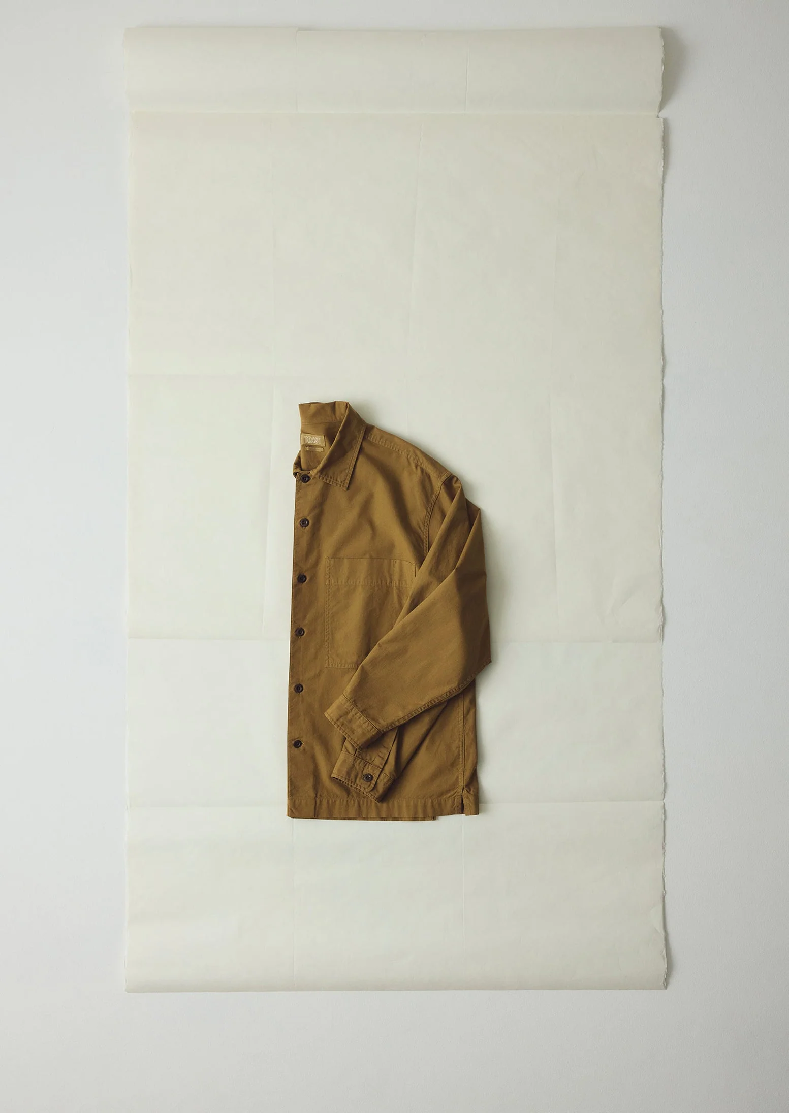 Garment Dyed Oxford Shirt | Old Gold - Image 9