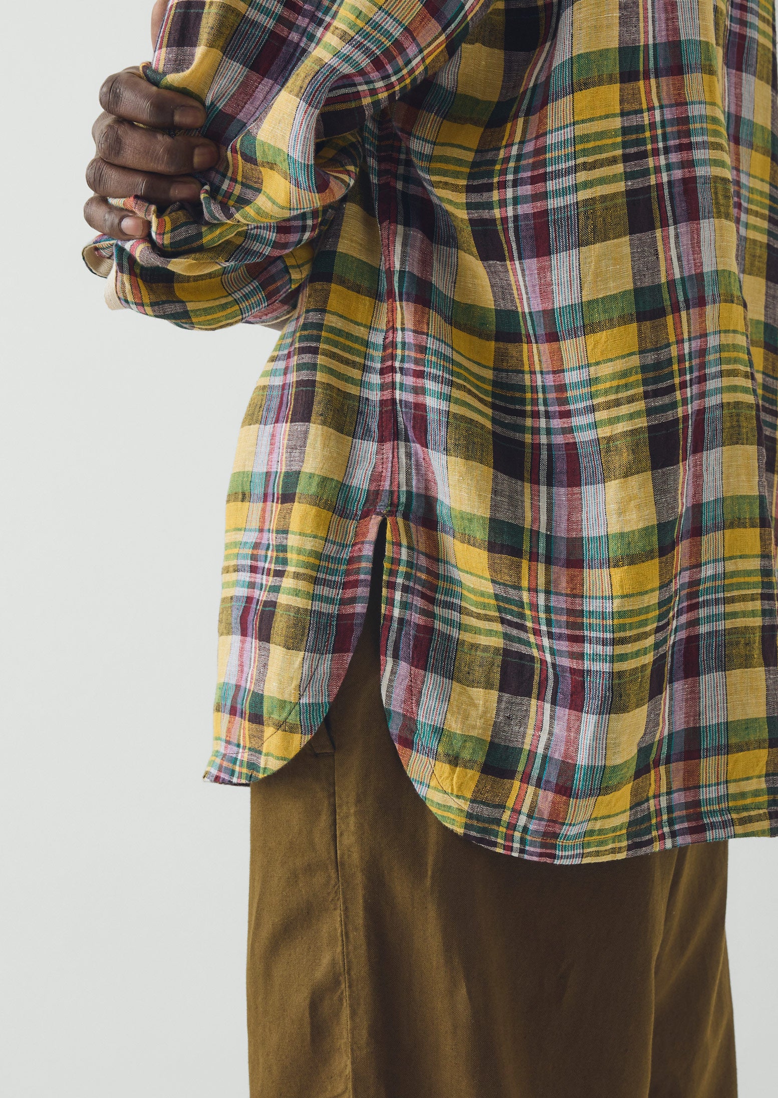 Gelato Check Linen Shirt | Multi - Image 3
