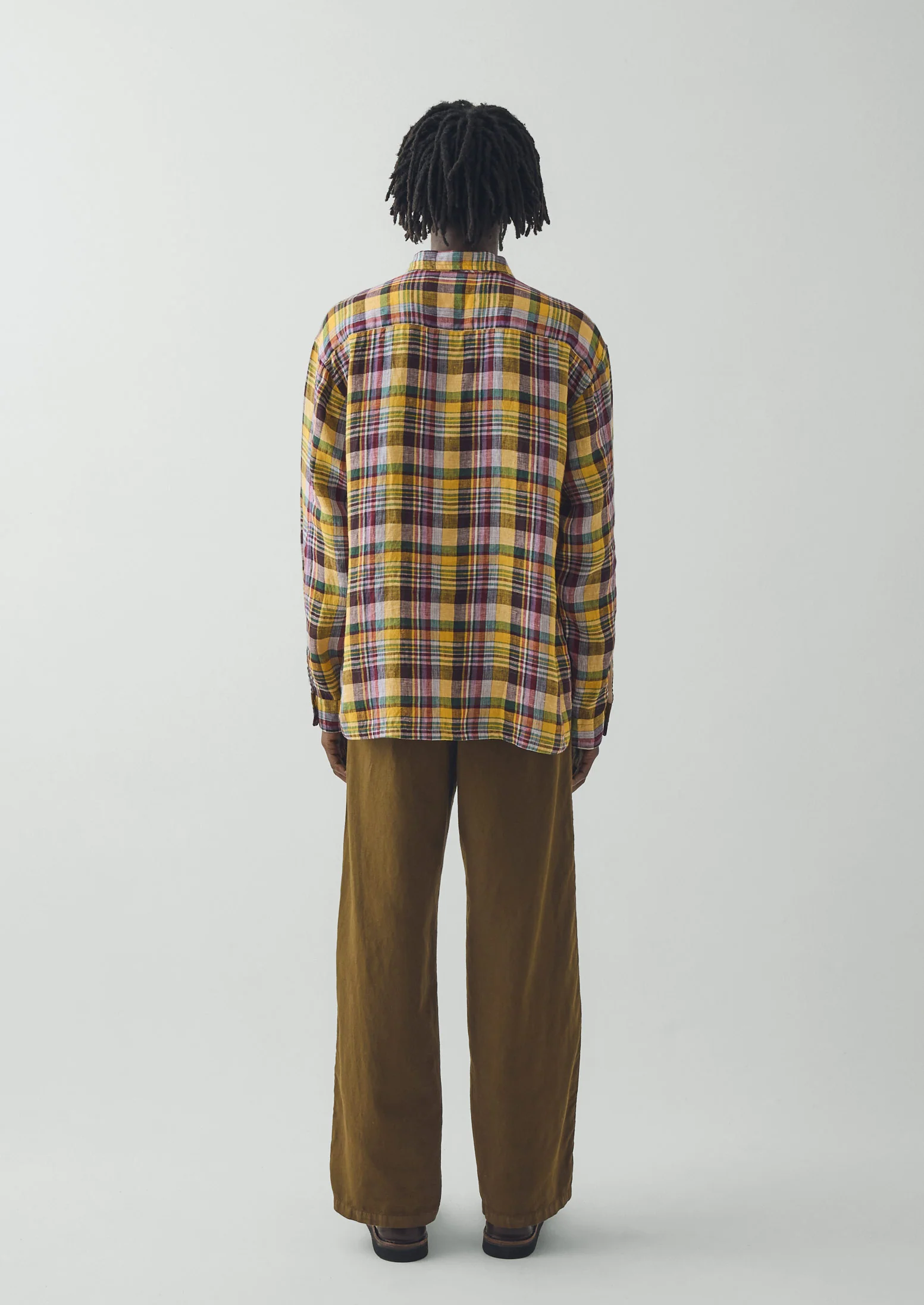Gelato Check Linen Shirt | Multi - Image 4