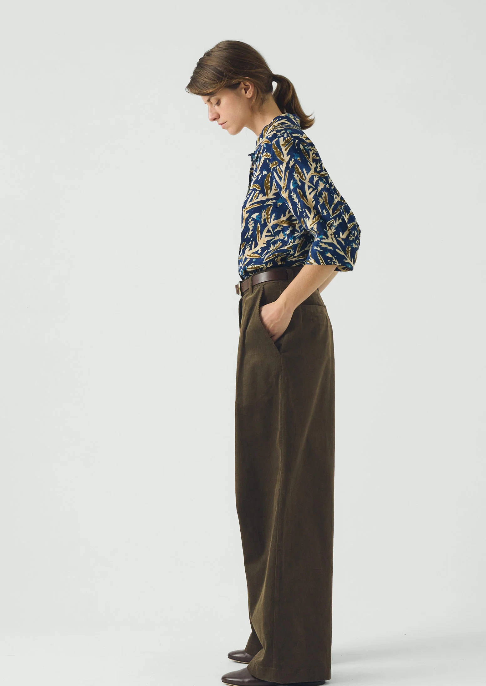 Gia Herb Print Shirt | Brilliant Blue - Image 4