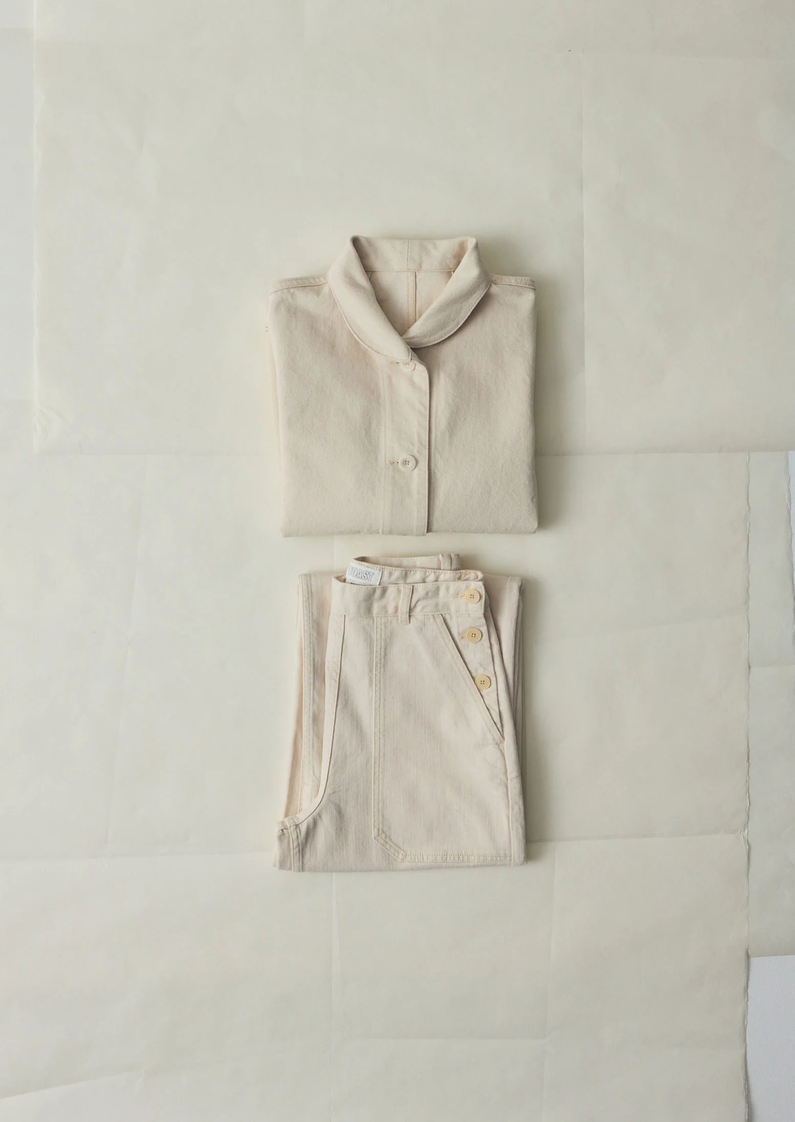 Hal Ecru Denim Workwear Jacket | Ecru - Image 7