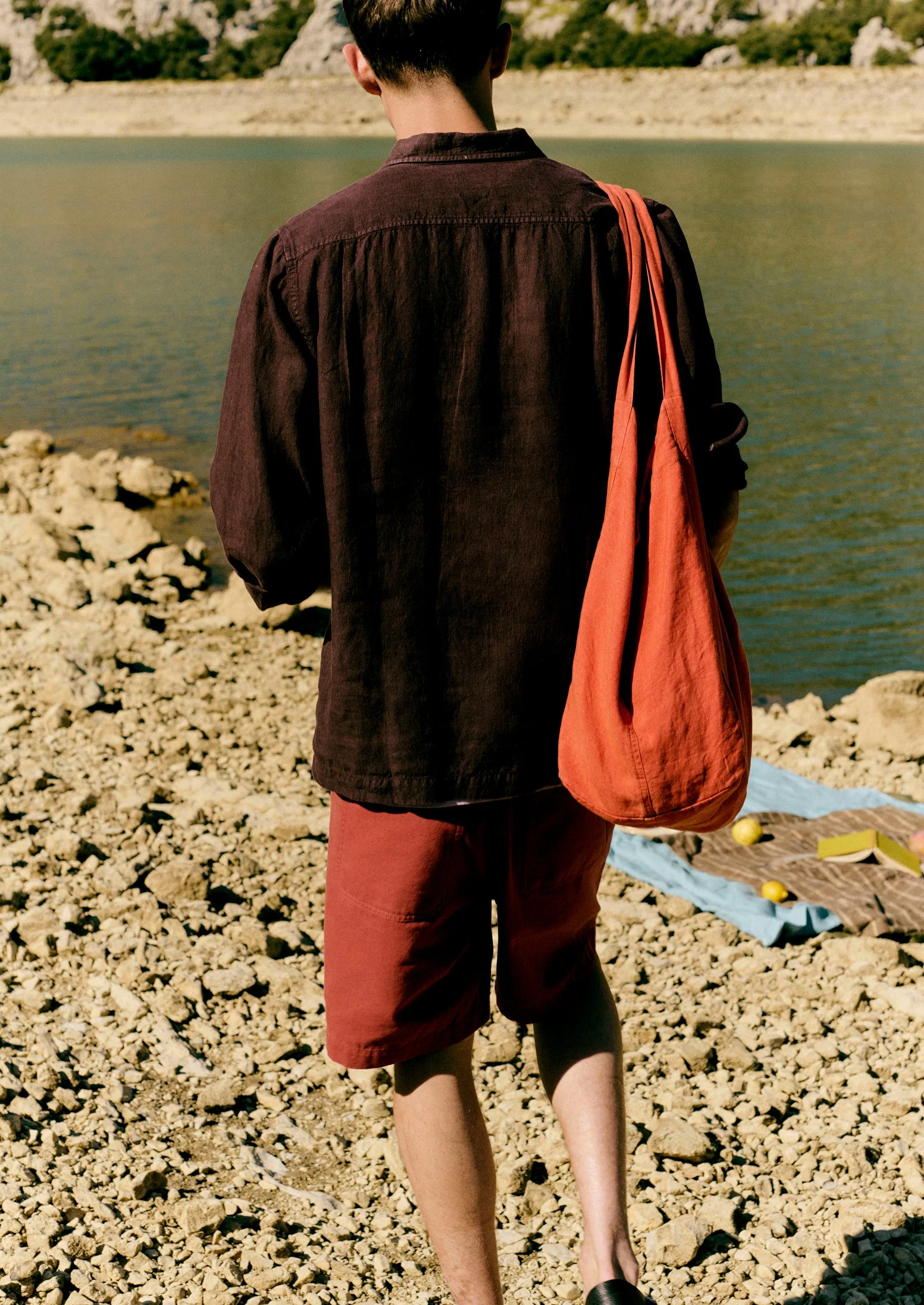 Half Placket Linen Shirt | Rich Earth - Image 6