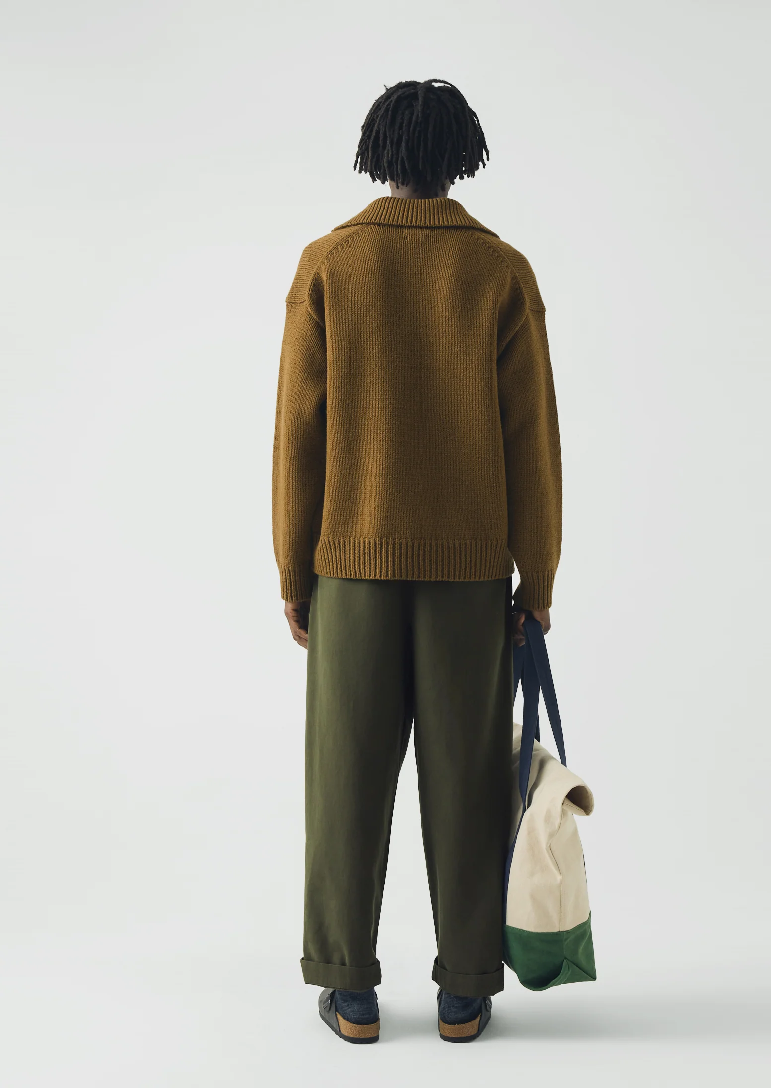 Half Placket Wool Pullover | Acorn - Image 5