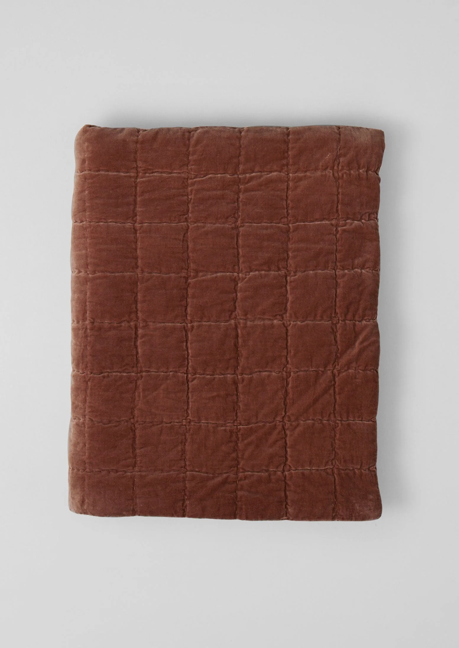 Hand Stitched Organic Velvet Quilt | Dulse - Image 4