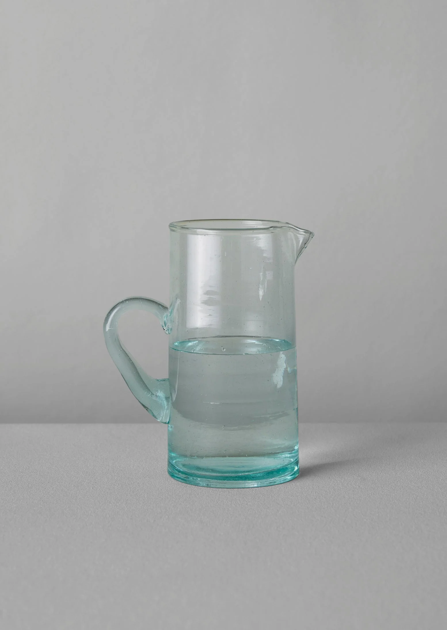 Handled Moroccan Glass Jug | Clear - Image 3