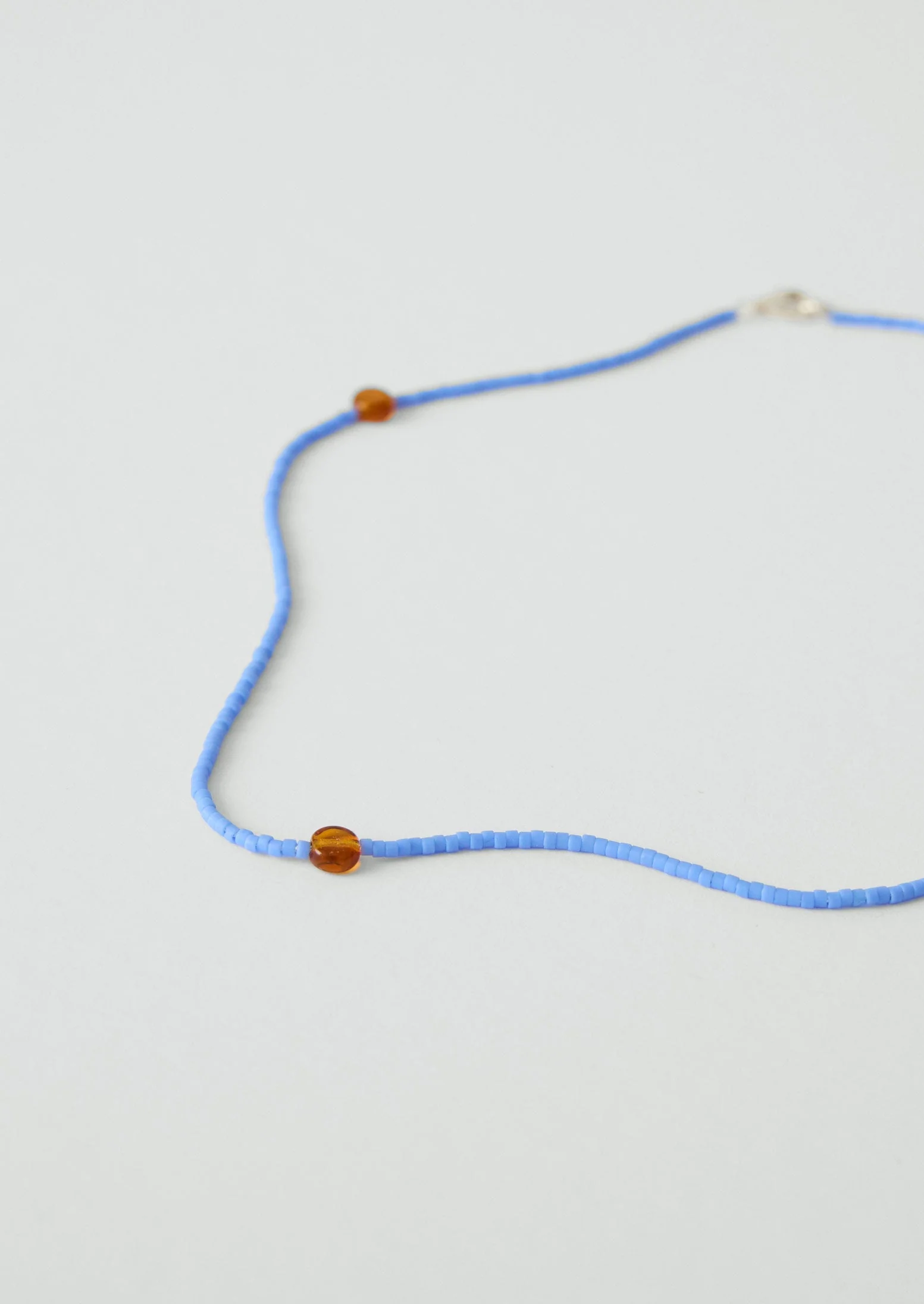 Helena Rohner Glass Beaded Necklace | Cornflower Blue - Image 3