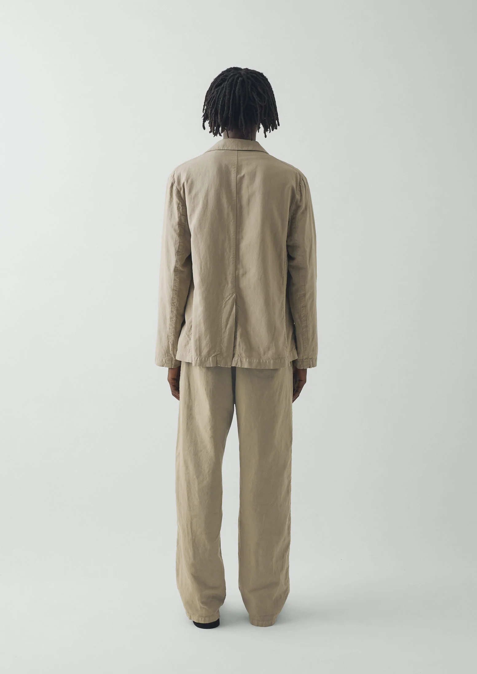 High Break Cotton Linen Blazer | Salt - Image 7