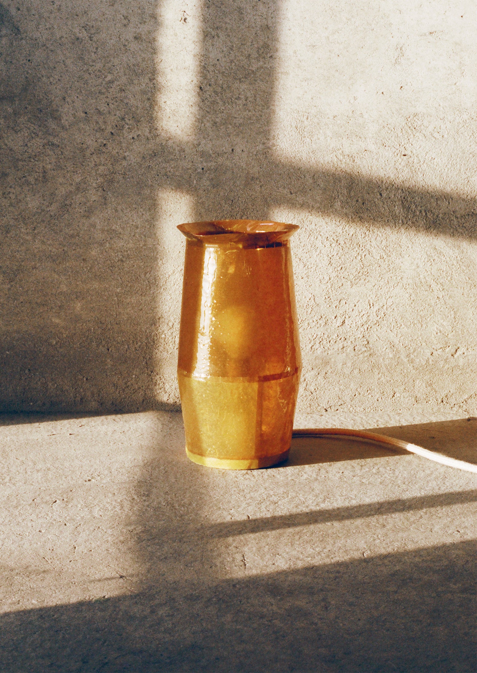 Jacob Marks Patchwork Pine Resin Lamp | Amber - Image 2