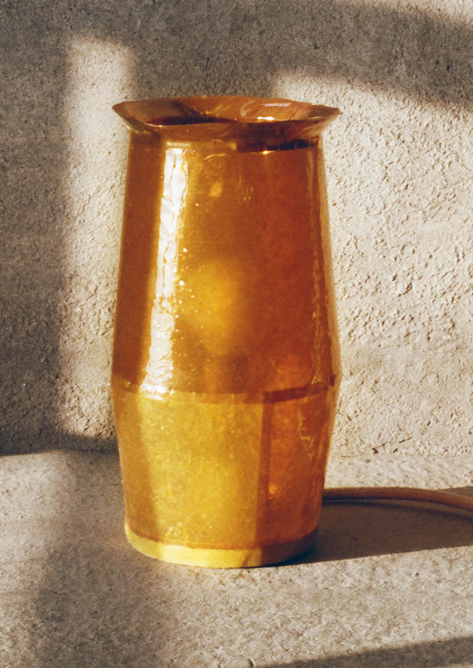 Jacob Marks Patchwork Pine Resin Lamp | Amber - Image 4