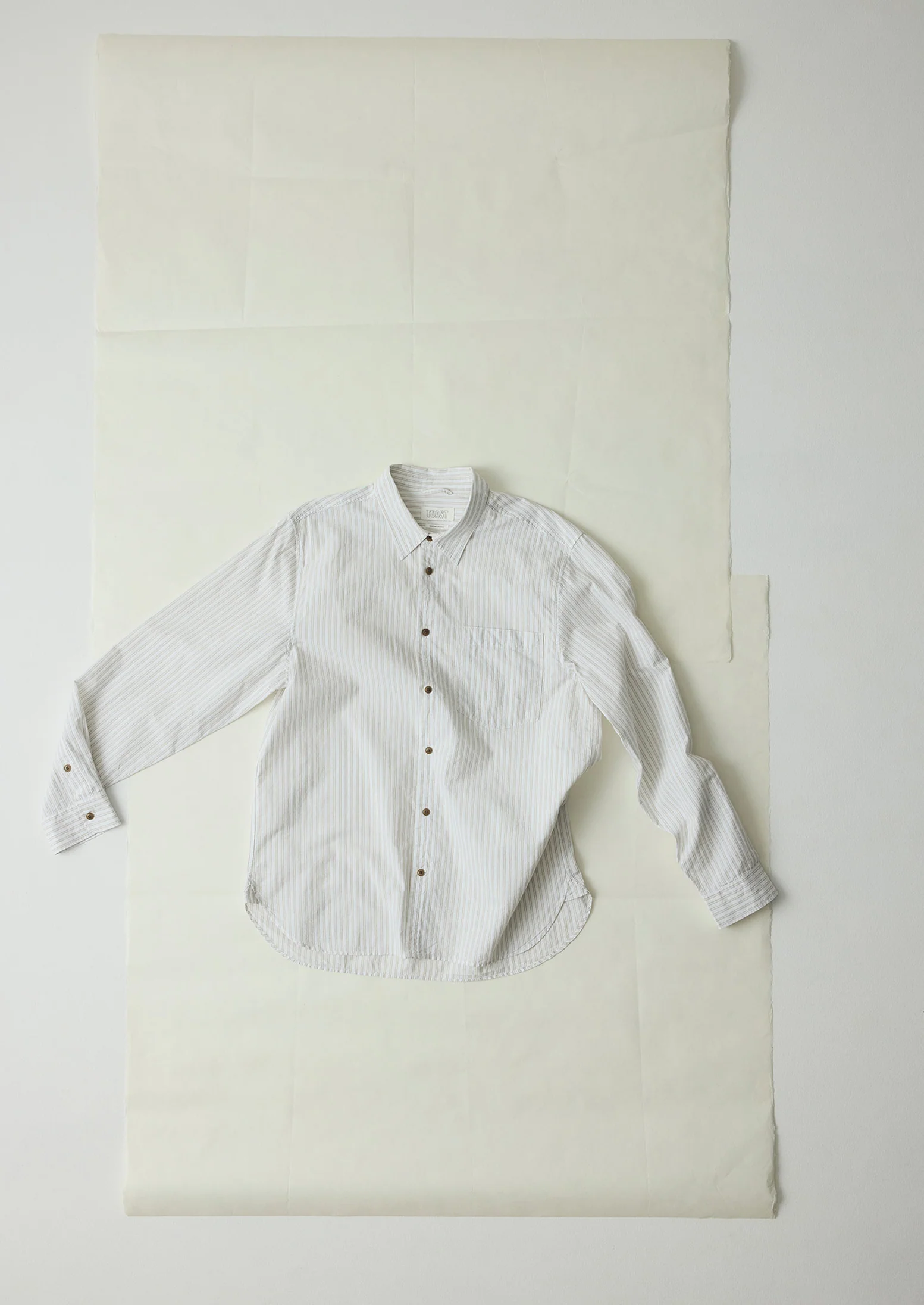 Jacquard Stripe Shirt | Shale Stone - Image 7