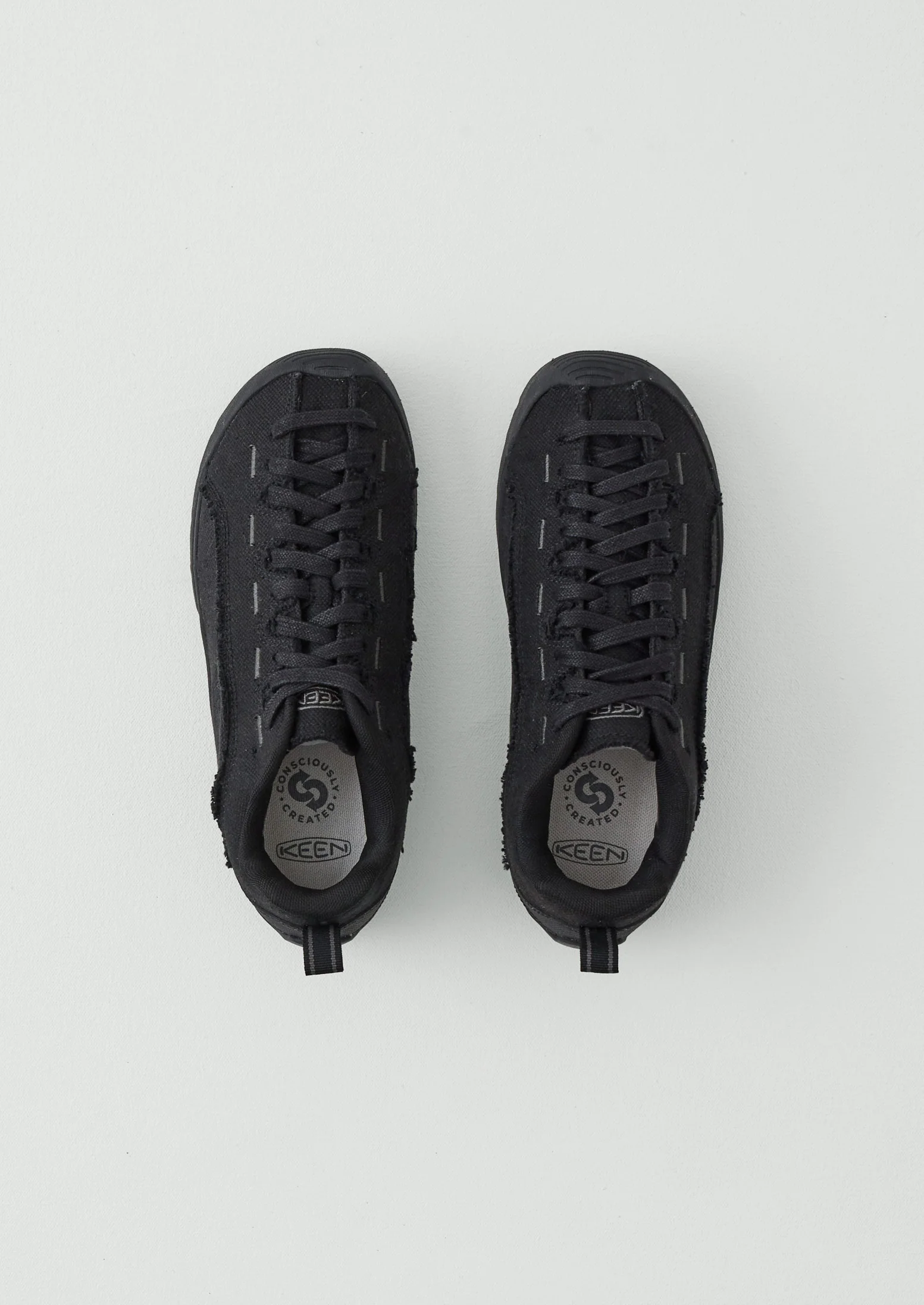 Keen Jasper Split Canvas Trainers | Black - Image 3