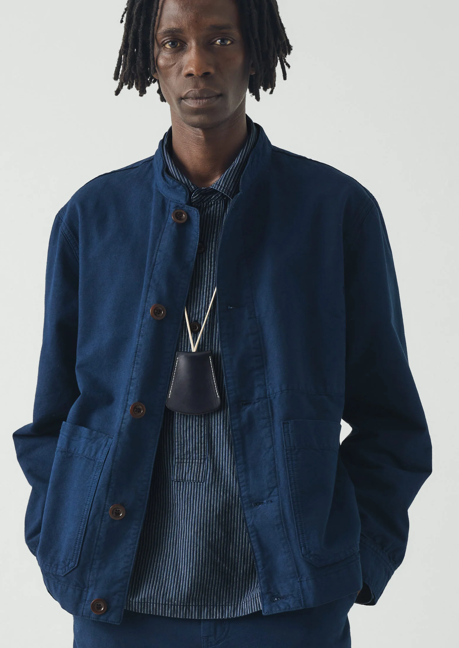 Laperruque Leather Bell Key Holder | Navy - Image 2