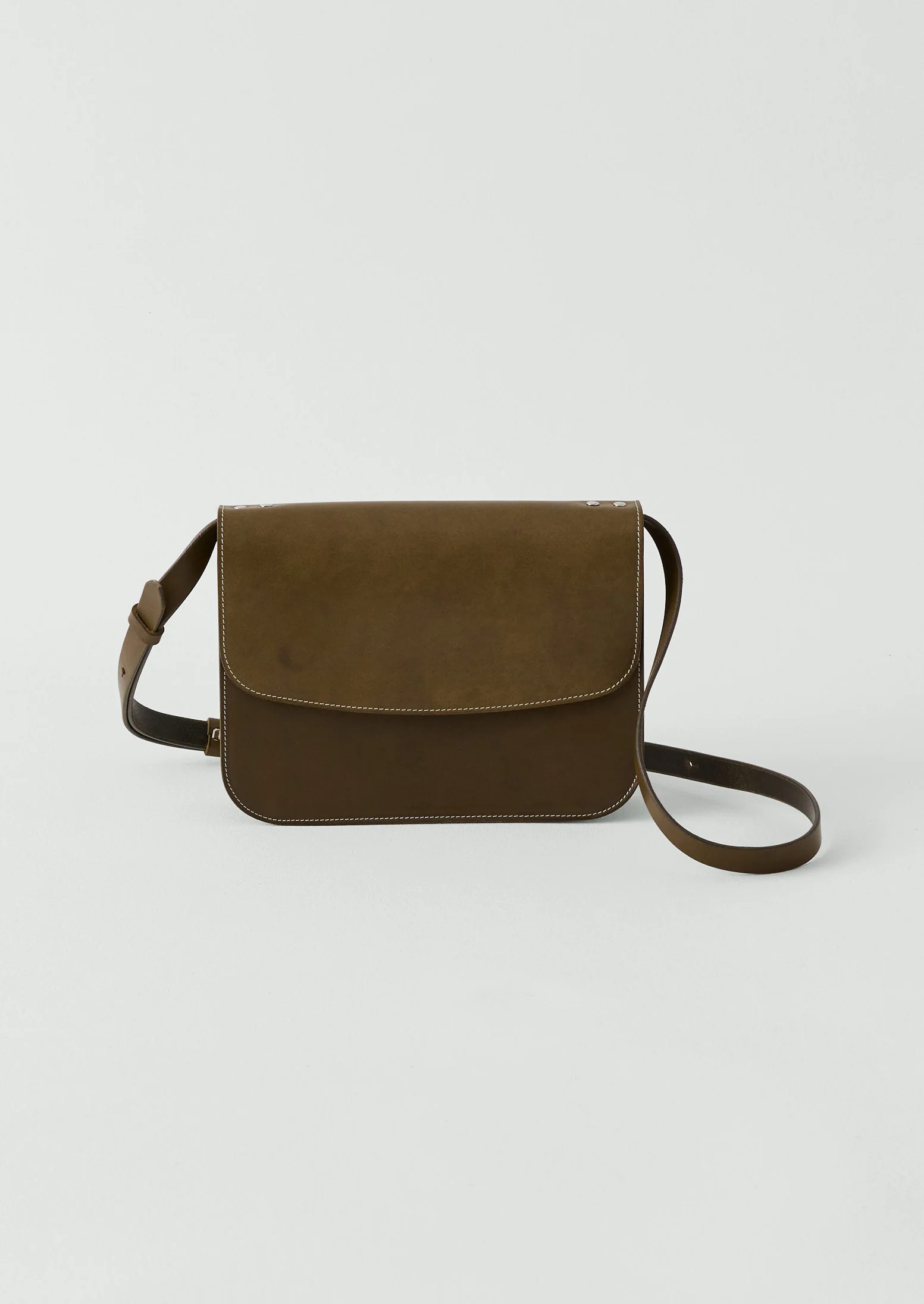 Laperruque Leather Cross Body Bag | Olive