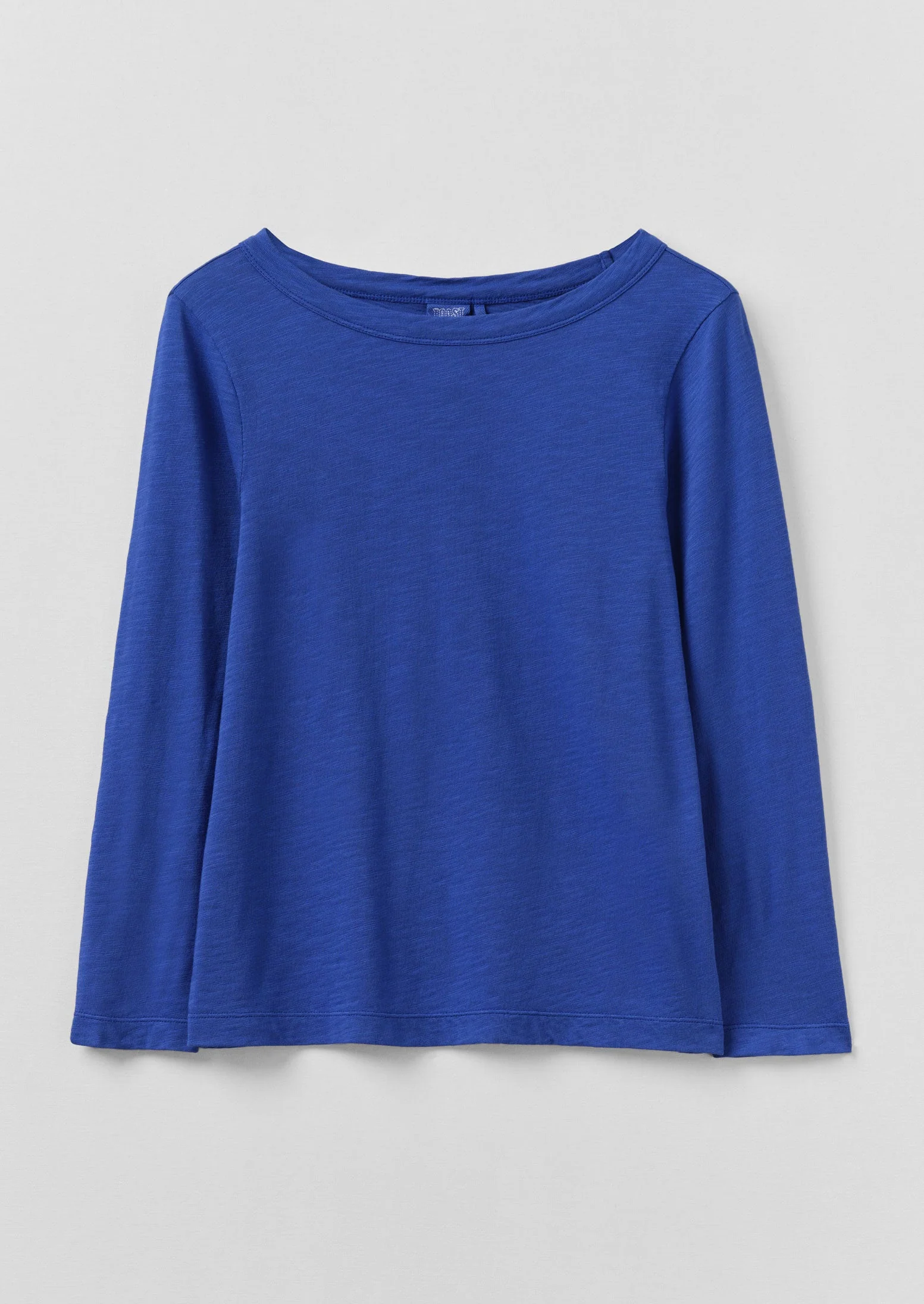 Lia Garment Dyed Boat Neck Tee | Smalt - Image 4