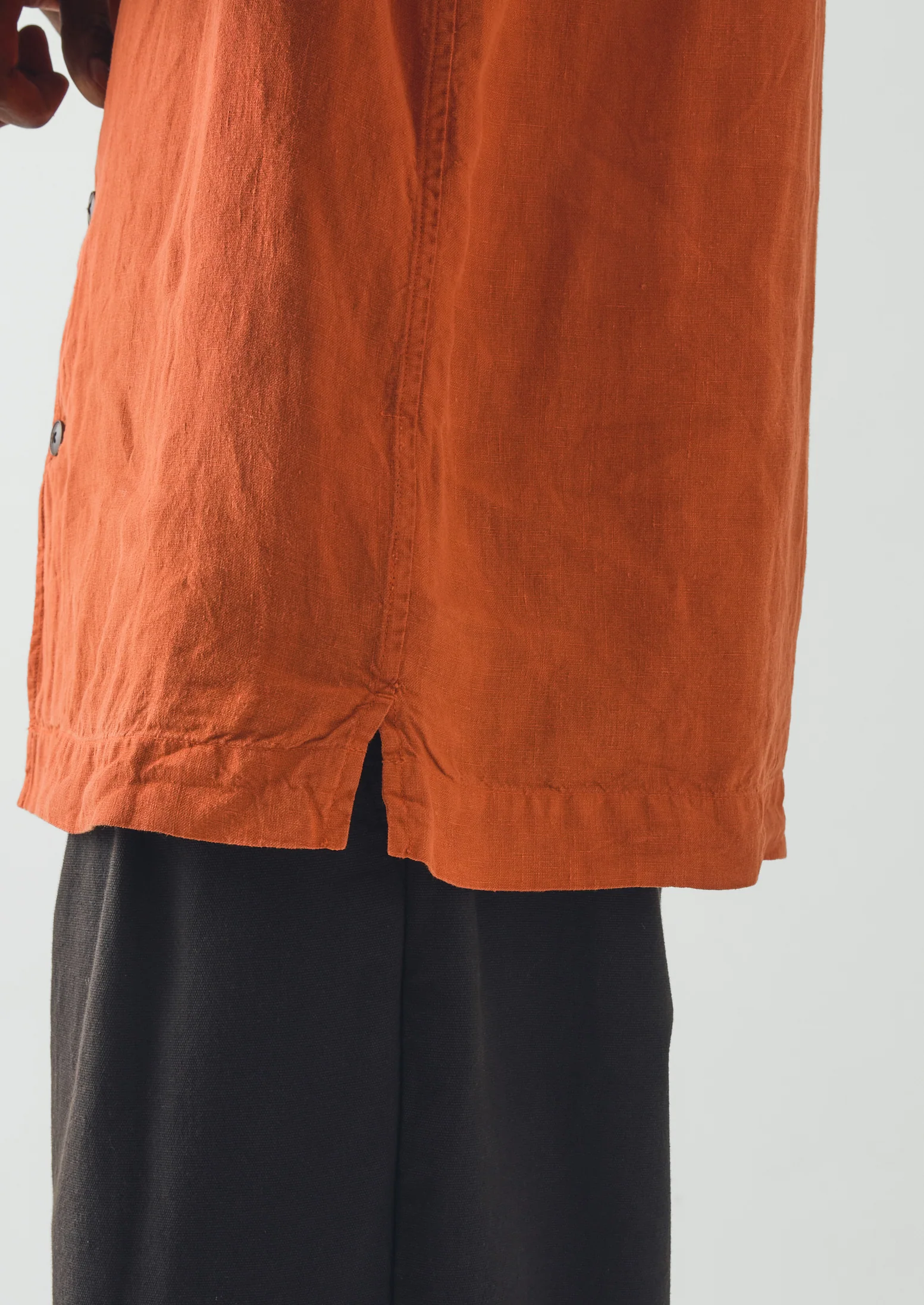 Linen Short Sleeve Shirt | Clementine - Image 4