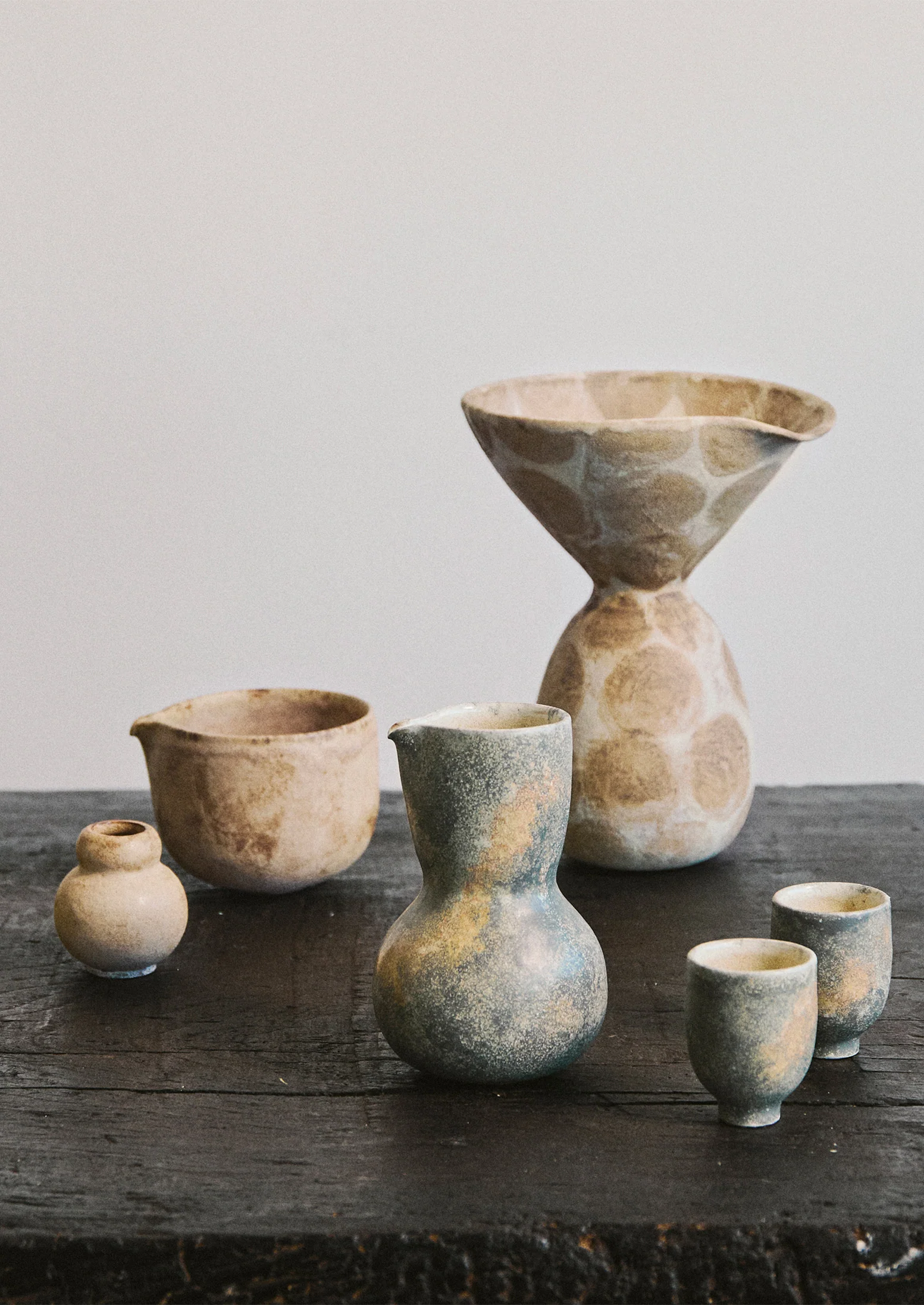 Linnan Ye Hand Thrown Matcha Set | Soft Terracotta - Image 3