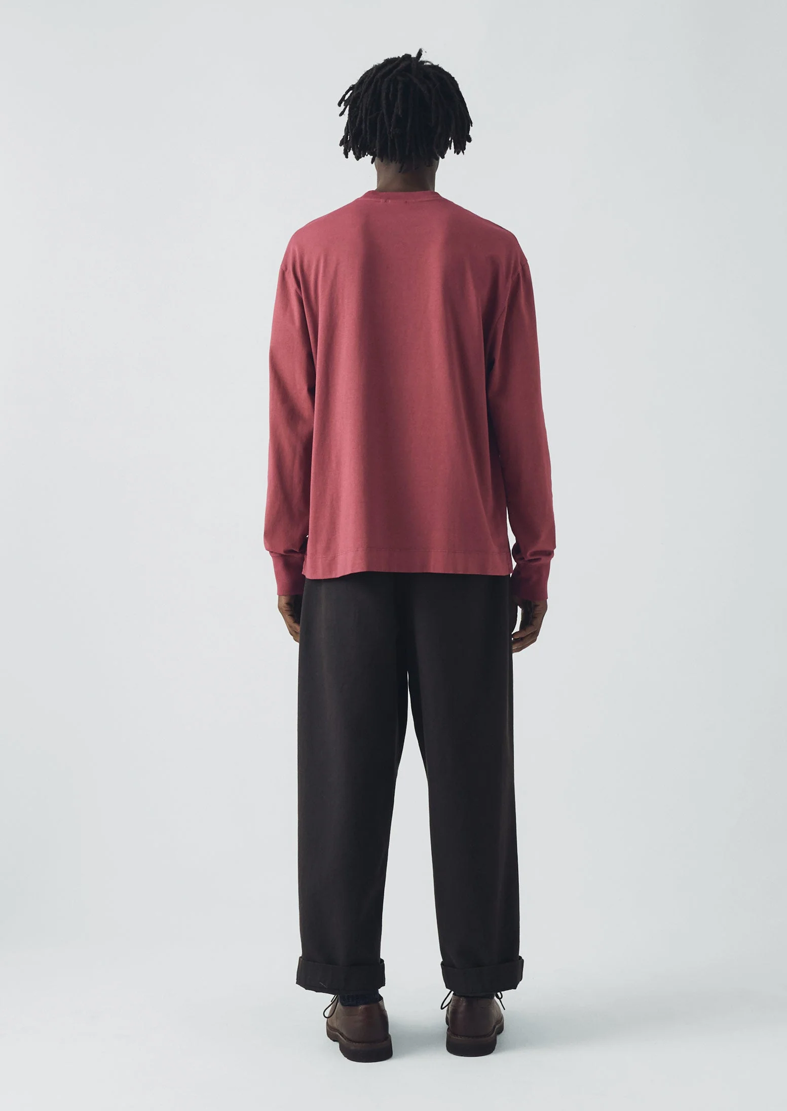 Long Sleeve Crew Neck Tee | Apple Butter - Image 4