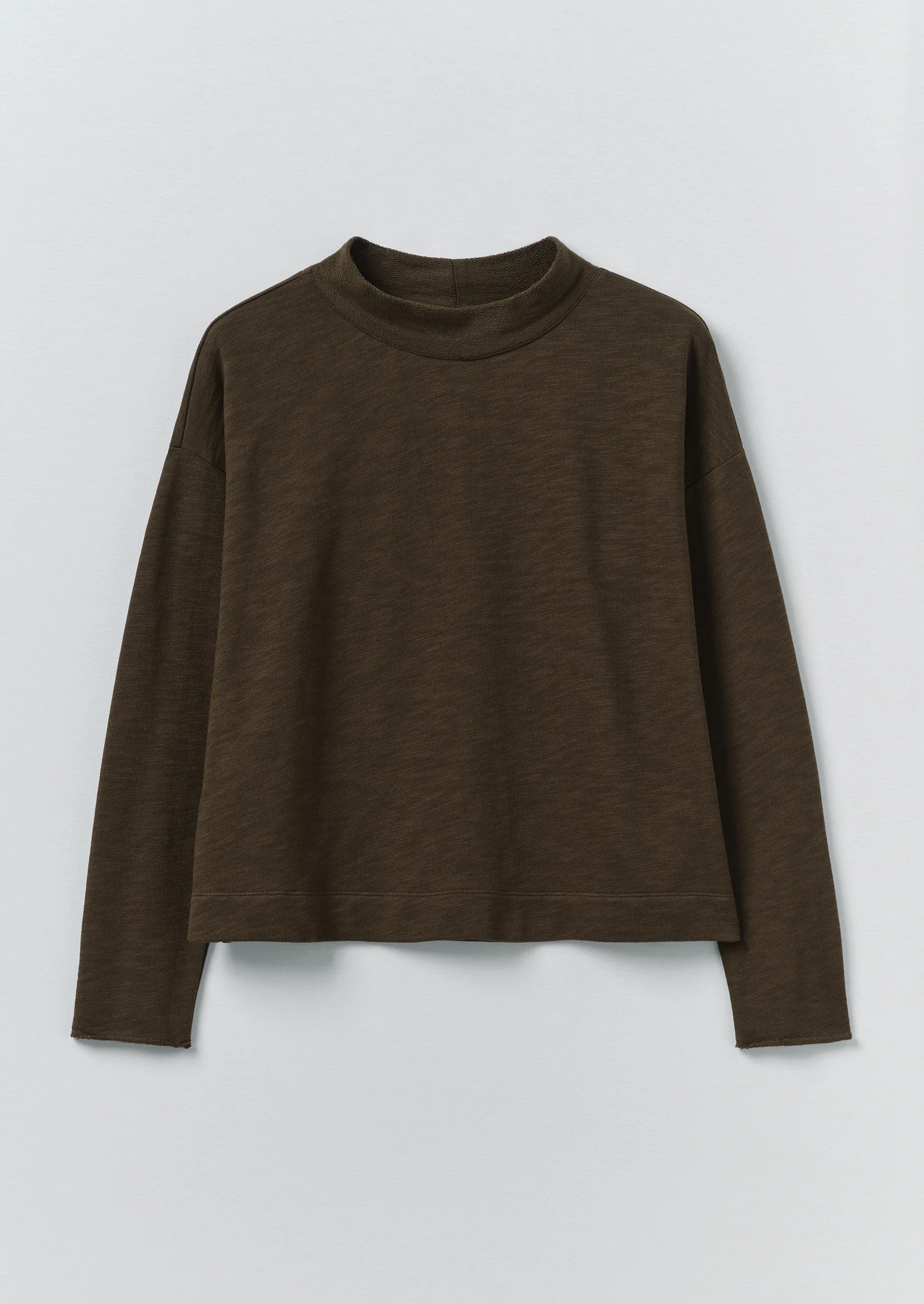 Loopback Jersey Easy Sweater | Dark Olive