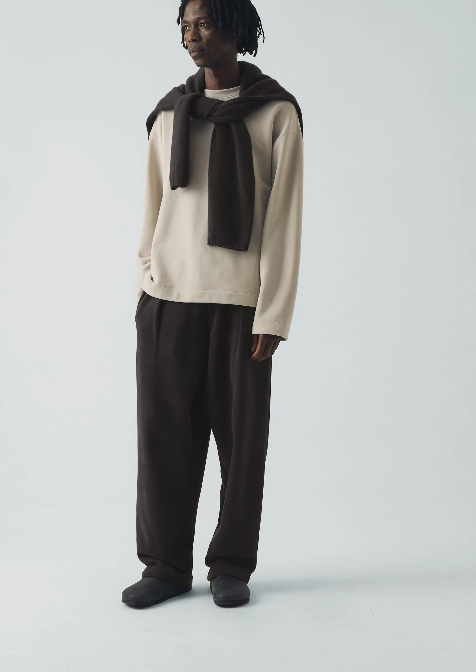 Loopback Jersey Sweatshirt | Oat Grey - Image 2