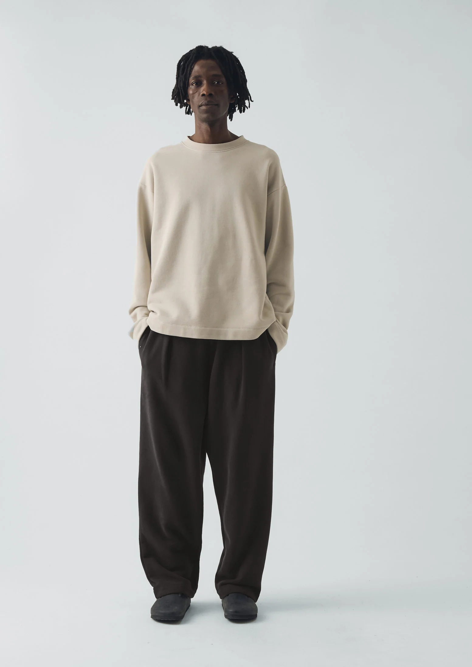 Loopback Jersey Sweatshirt | Oat Grey - Image 3