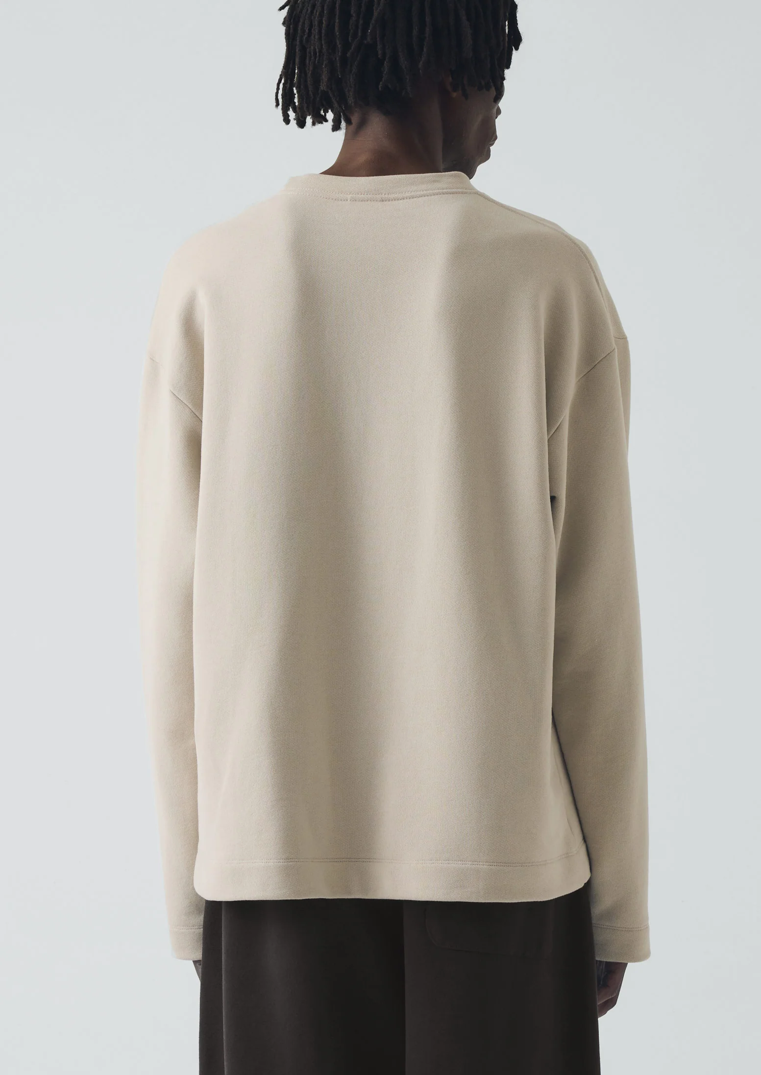 Loopback Jersey Sweatshirt | Oat Grey - Image 5