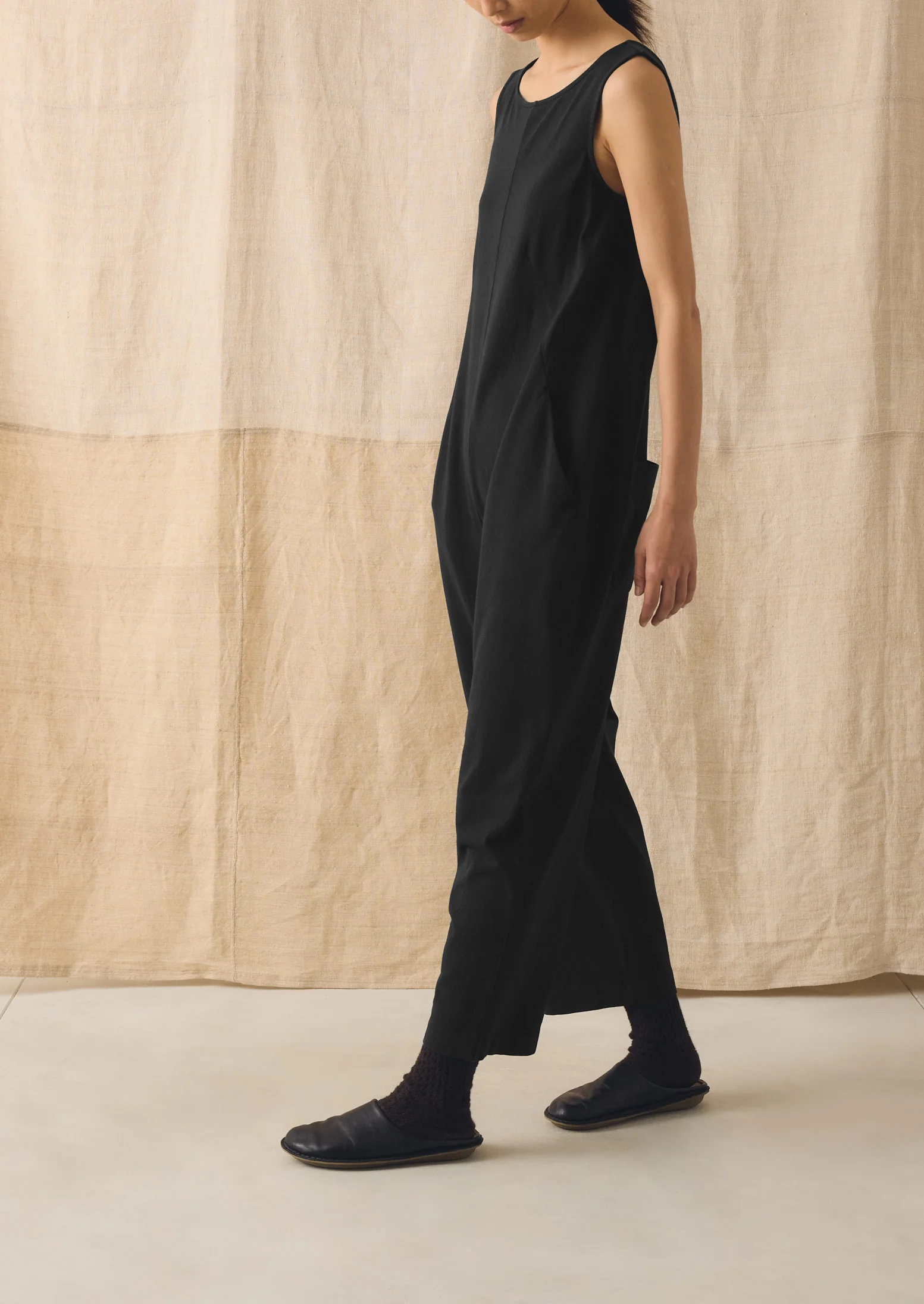 Lydia Jersey Jumpsuit | Washed Black - Image 4