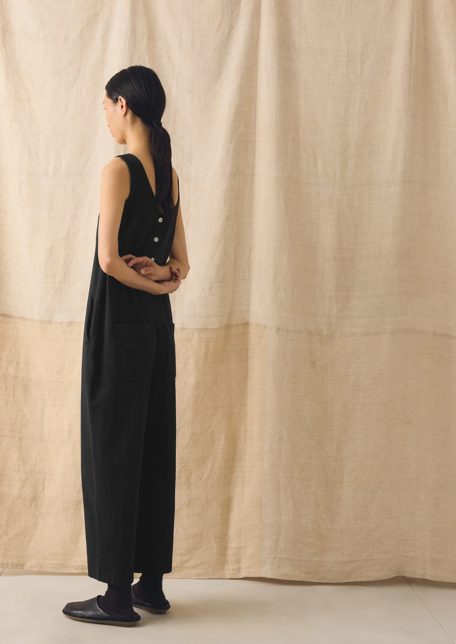 Lydia Jersey Jumpsuit | Washed Black - Image 5