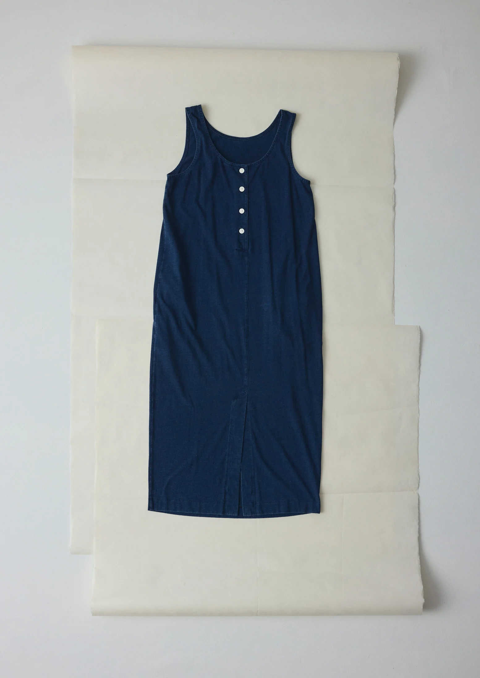 Lydia Jersey Shift Dress | Washed Indigo - Image 7