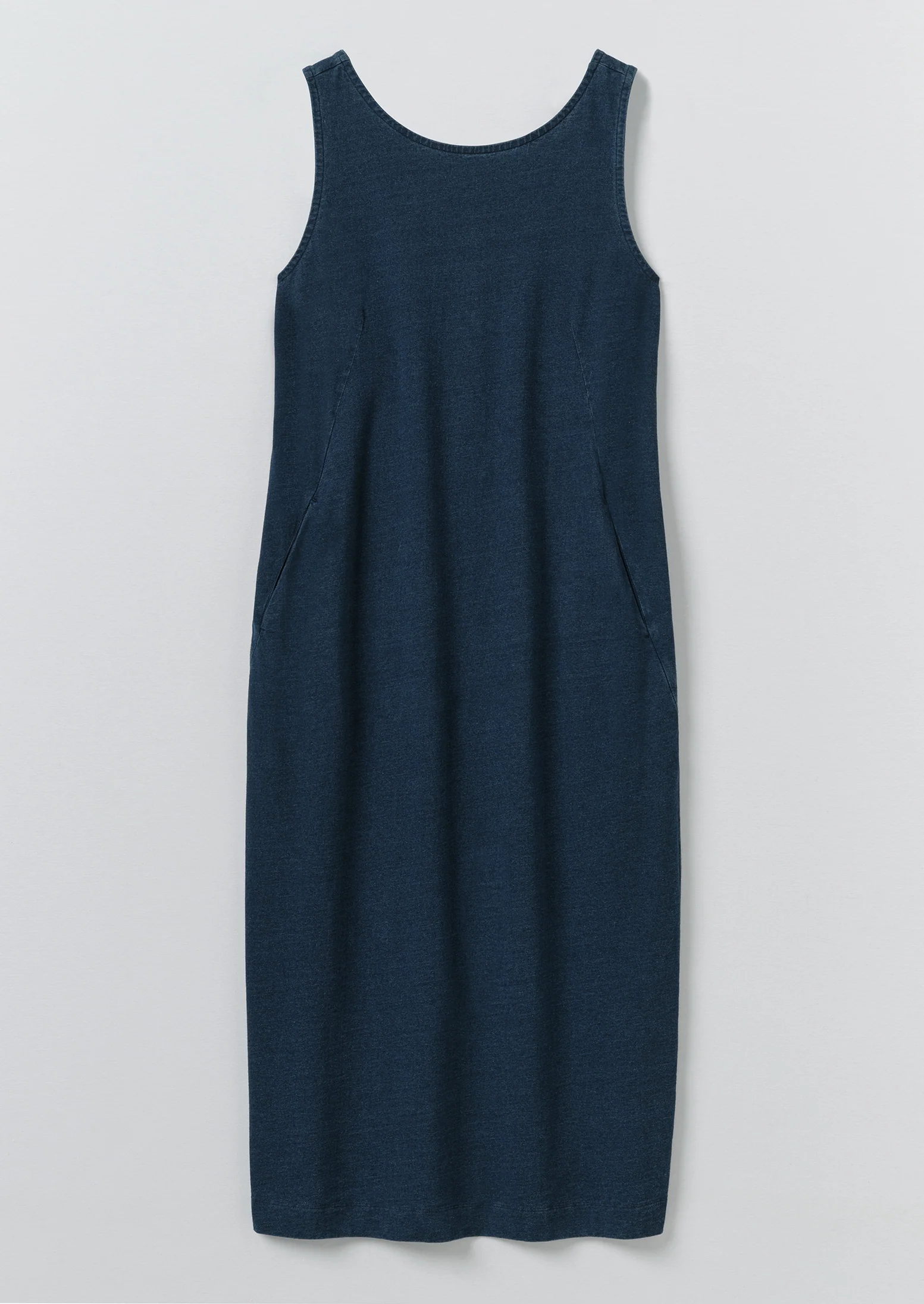 Lydia Jersey Shift Dress | Washed Indigo - Image 8
