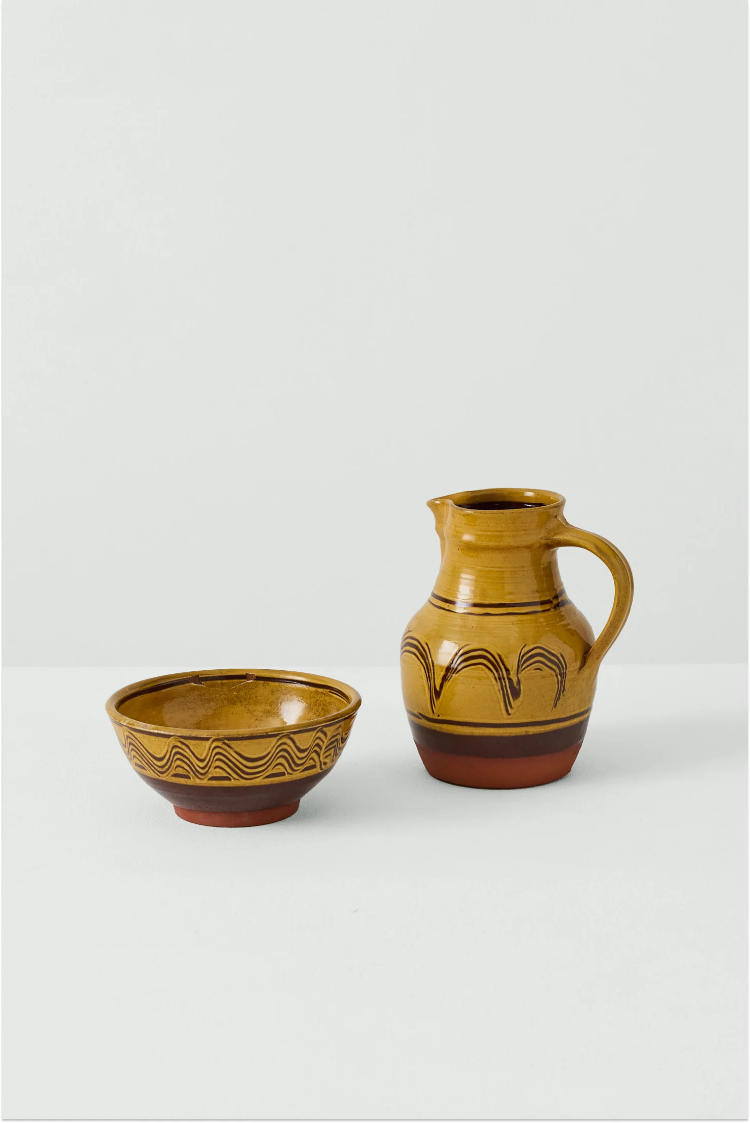 Matt Grimmitt Slipware Bowl | Honey/Terracotta - Image 6