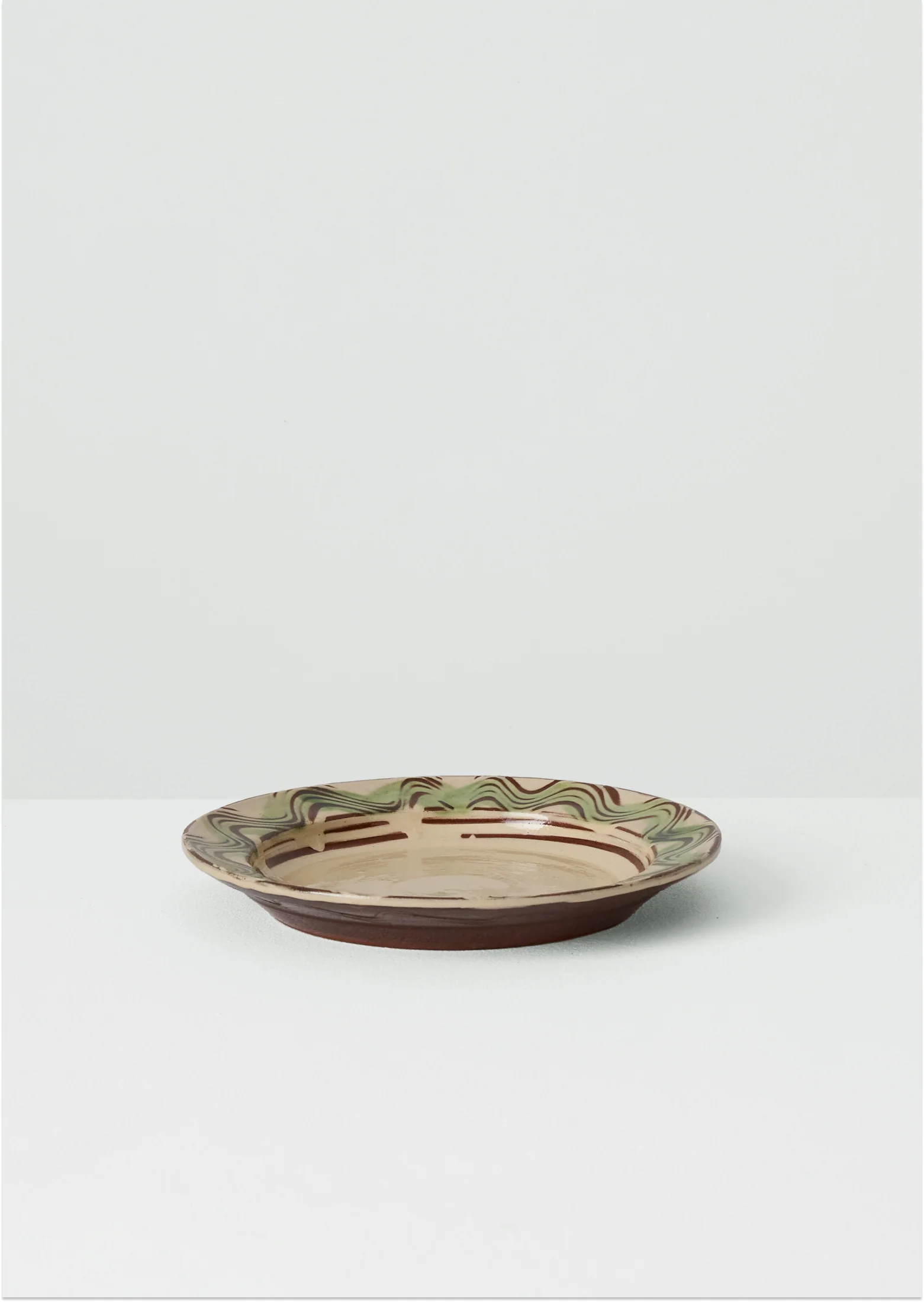 Matt Grimmitt Slipware Plate | Cream/Terracotta - Image 5