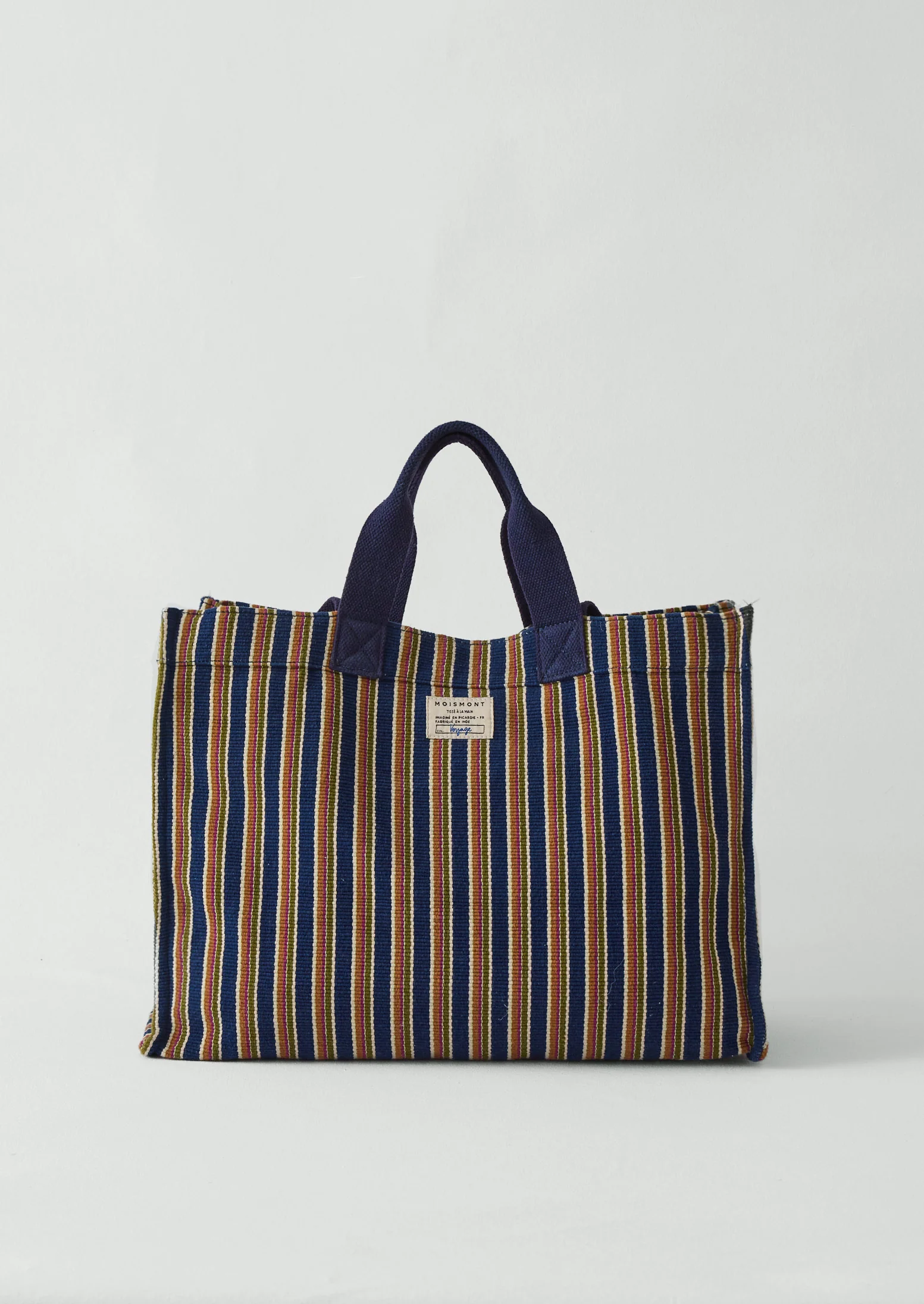 Moismont Stripe Cotton Bag | Blue Multi - Image 7