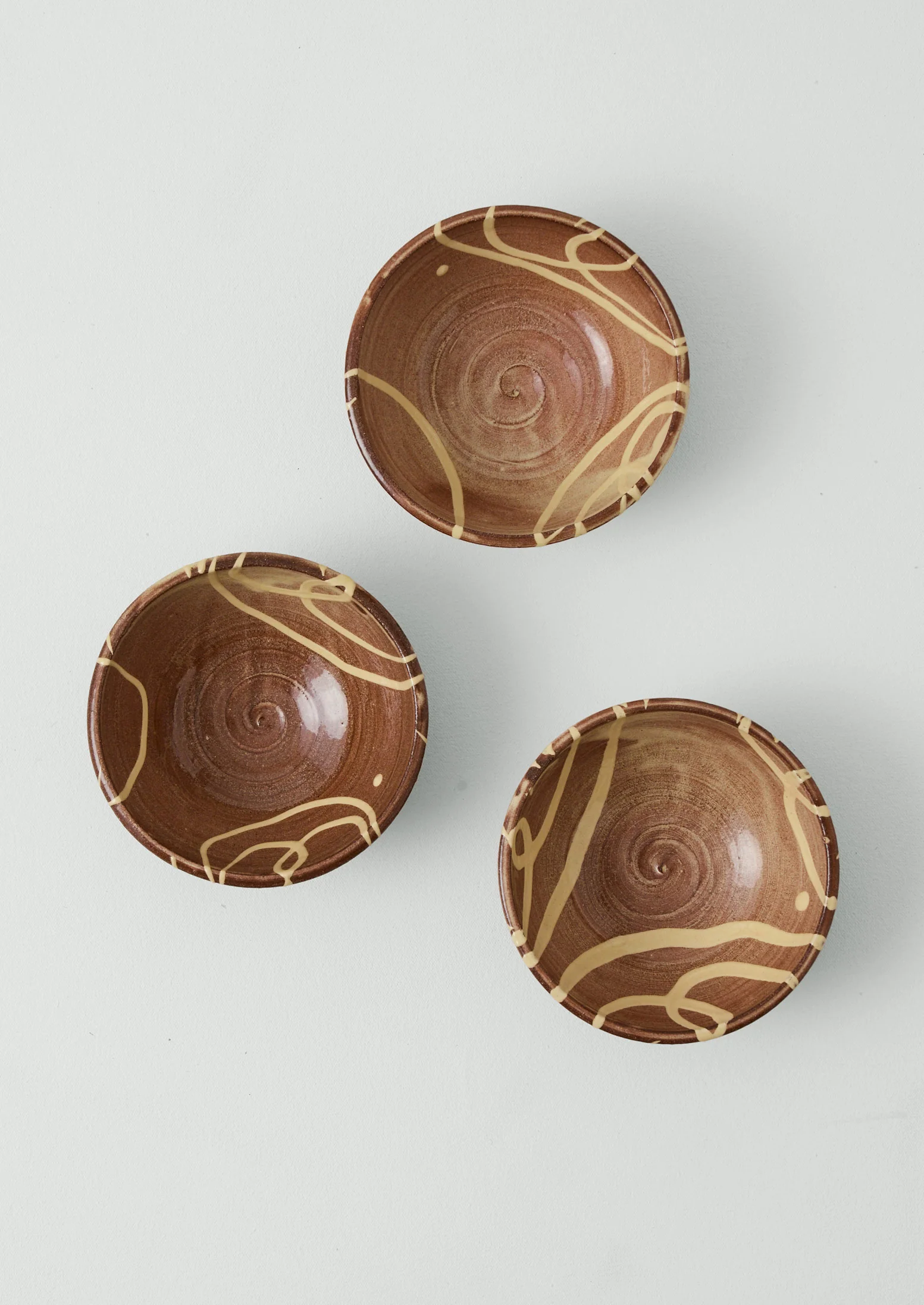 Mollie Milton Slipware Bowl | Terracotta/Cream - Image 5